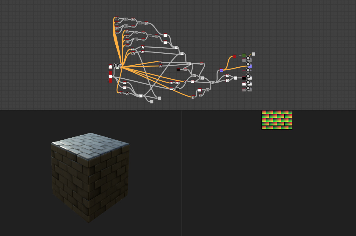 Custom Brick texture and graph