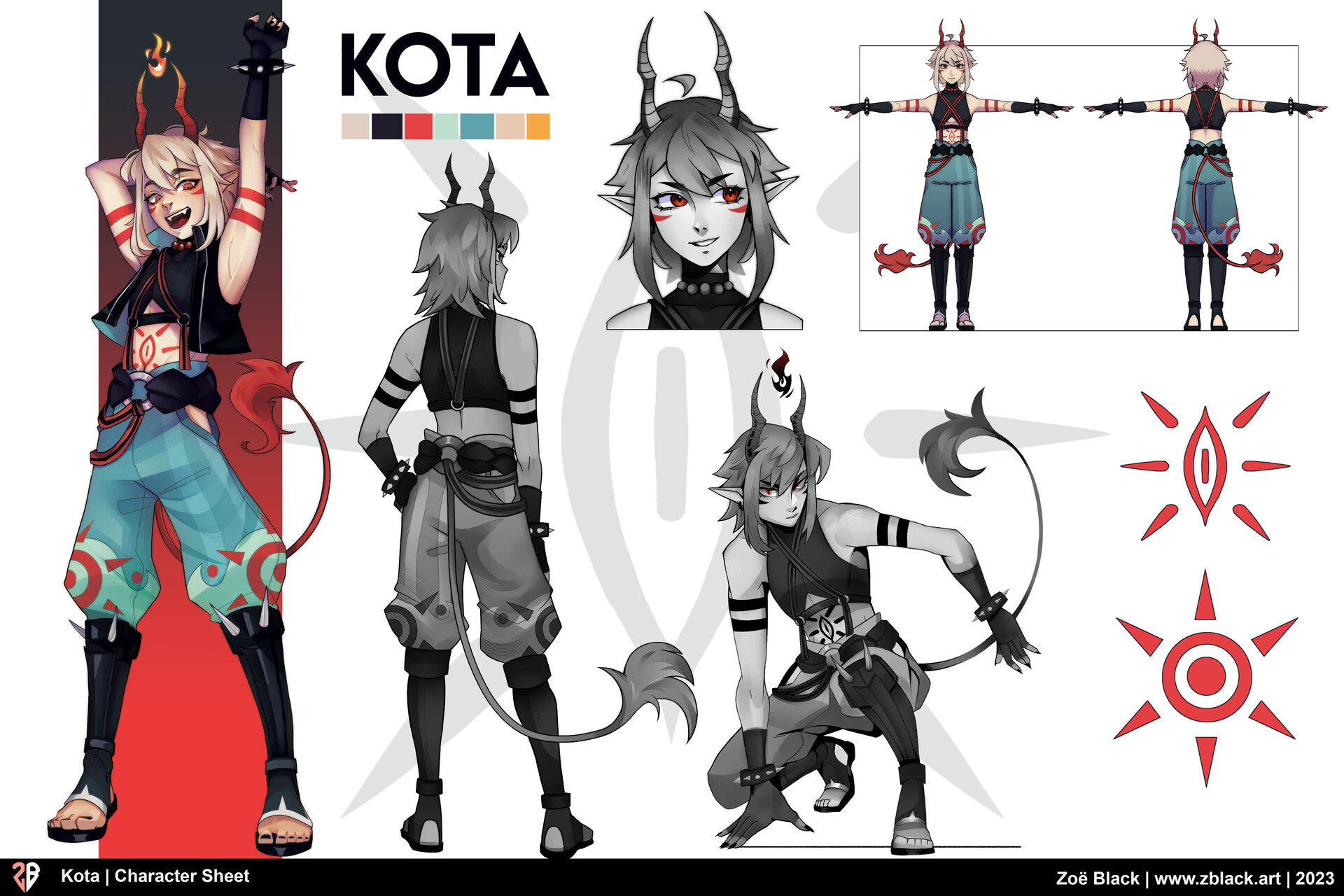 ArtStation - Kota - Character Sheet