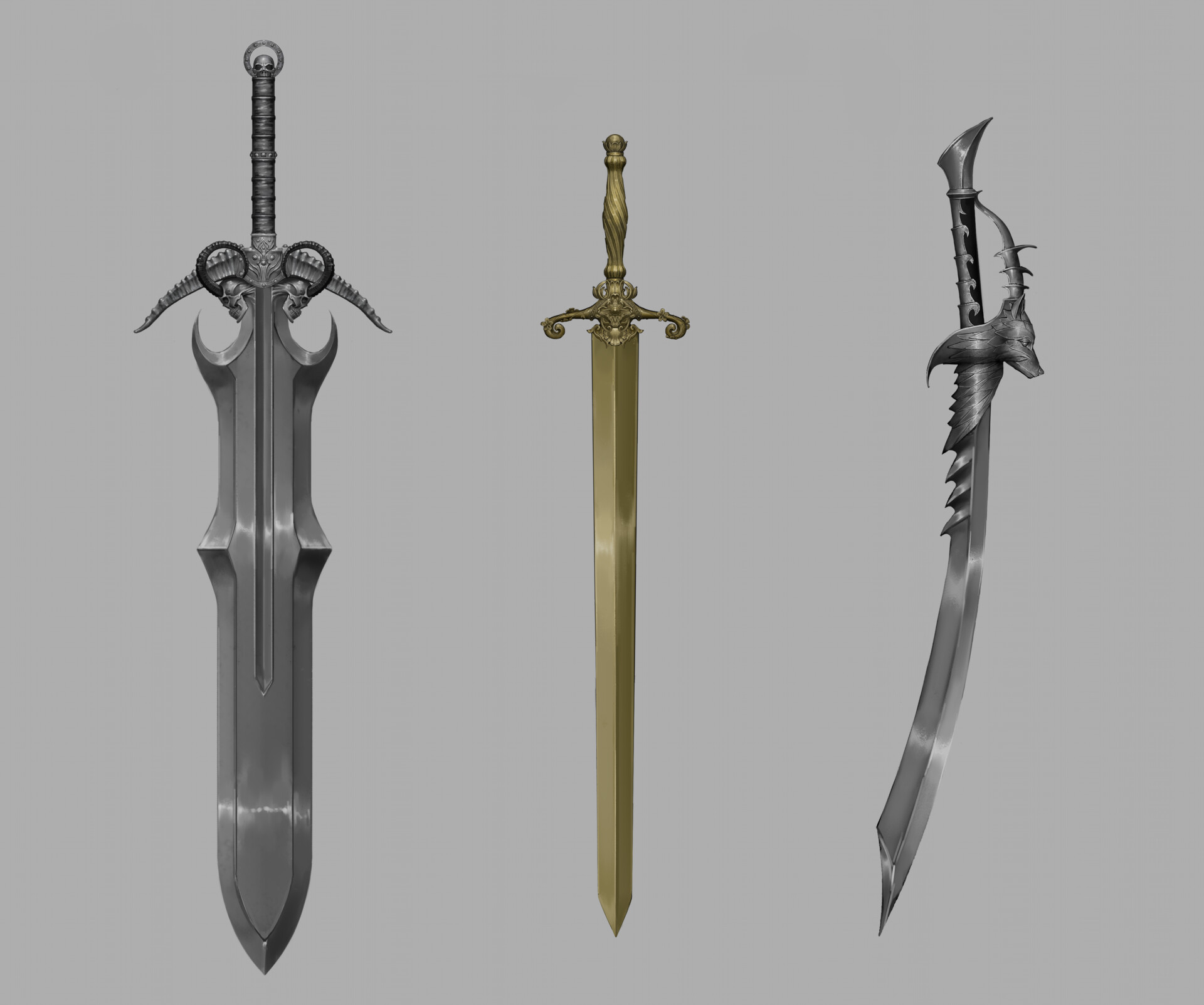 ArtStation - 3 types of swords