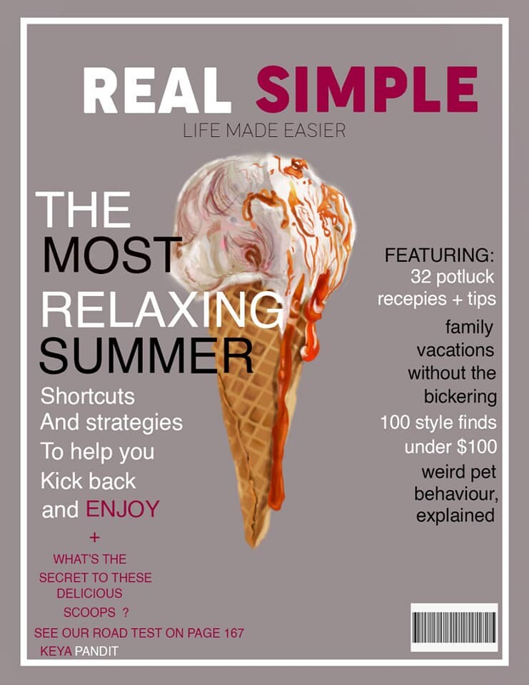 ArtStation - food magazine cover