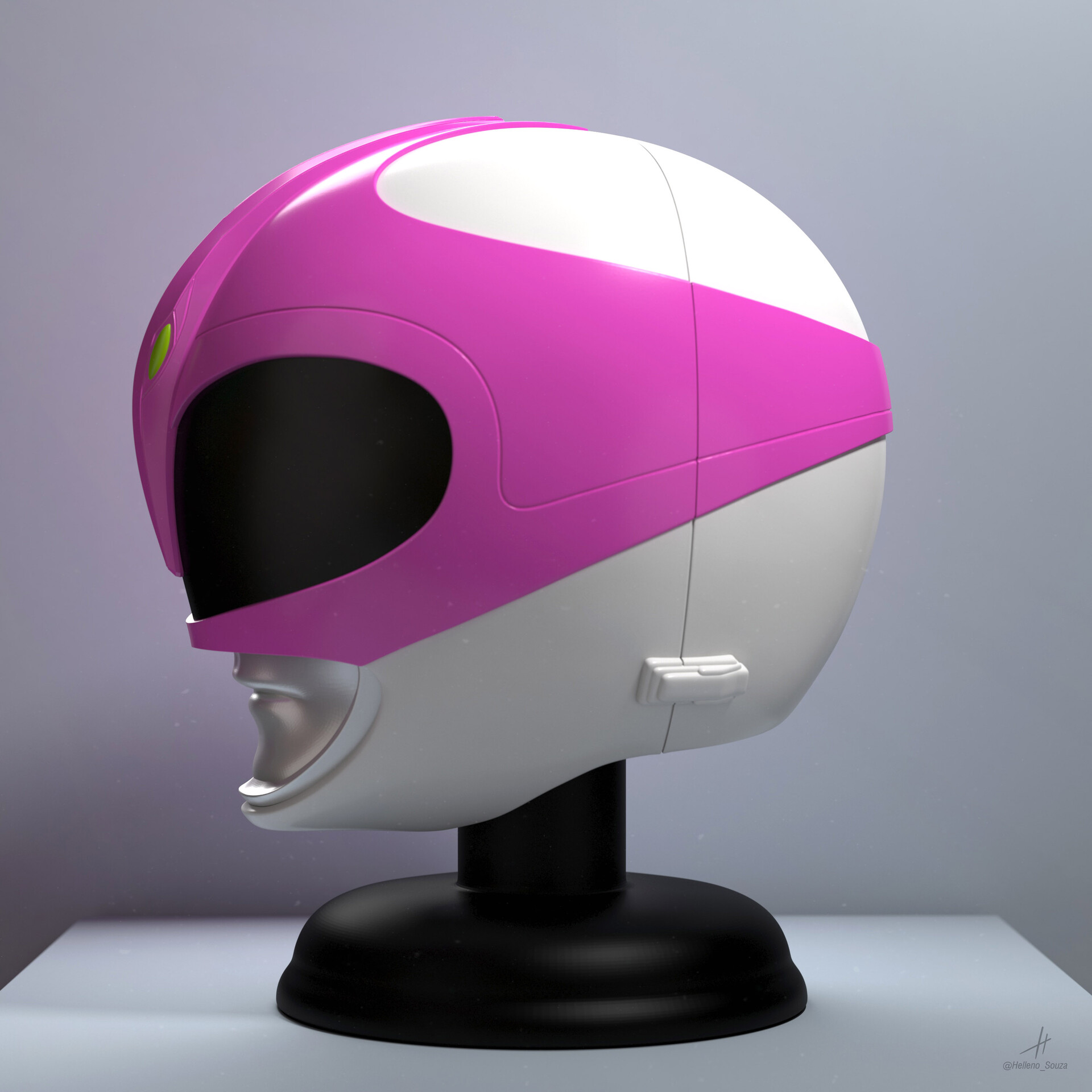 ArtStation - Pink Ranger Helmet, حجم الصورة 1920x1920