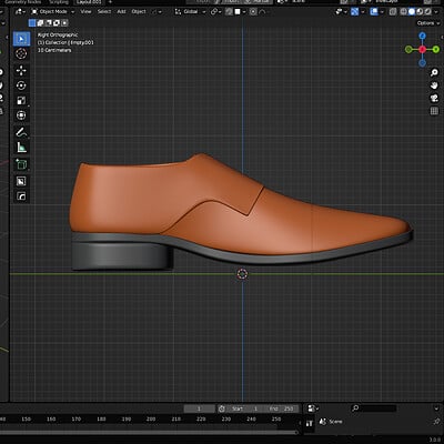 3D Oxford Shoes Modeling - Blender