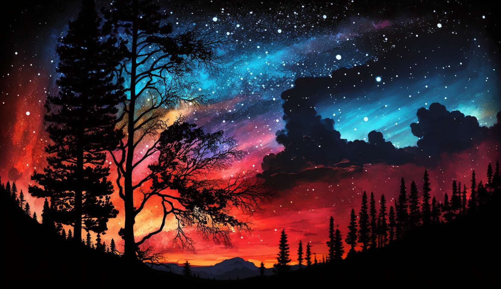 ArtStation - Magical Night Sky