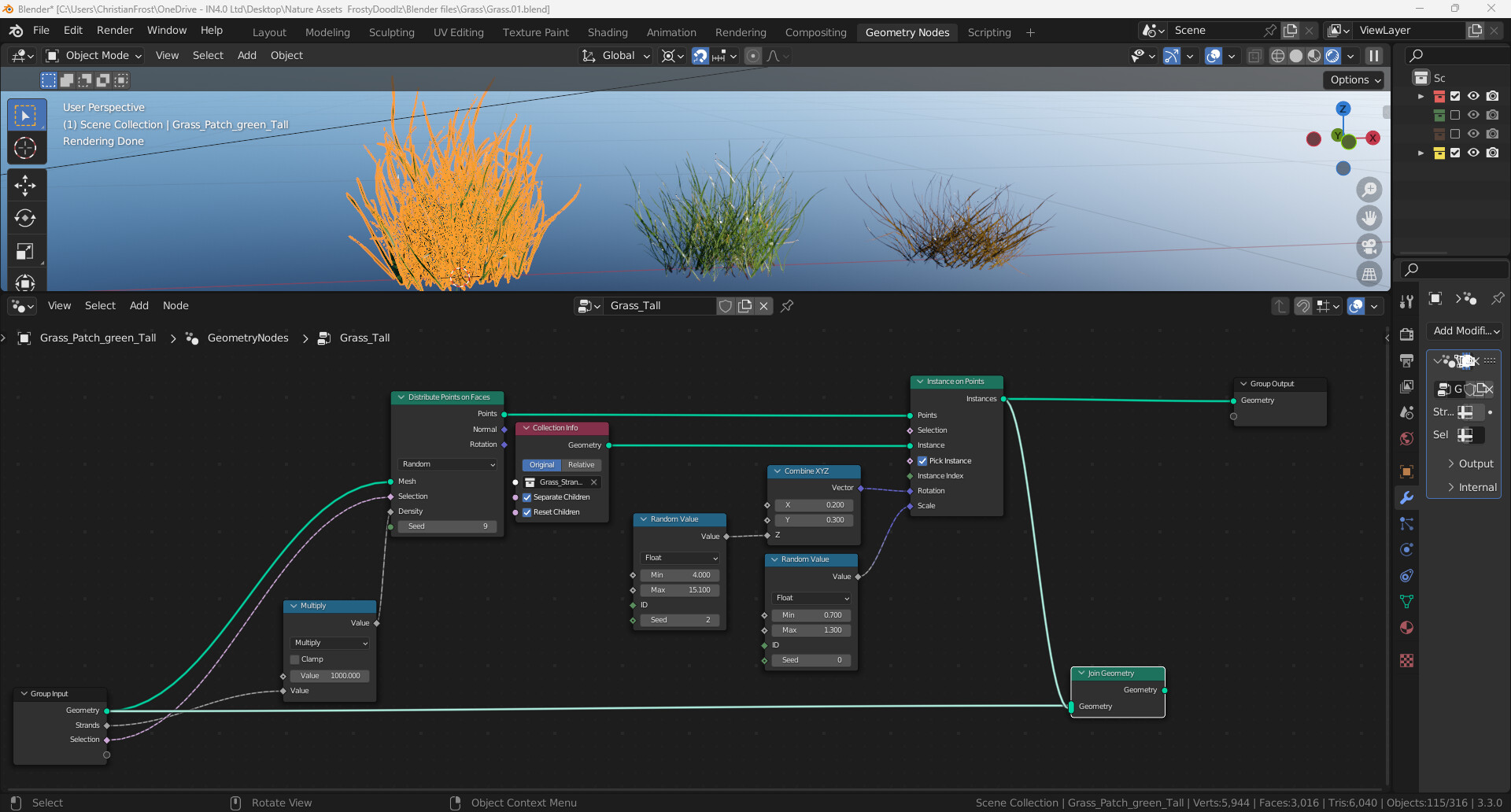 Christian Frost - Geometry Nodes - Nature Assets_01