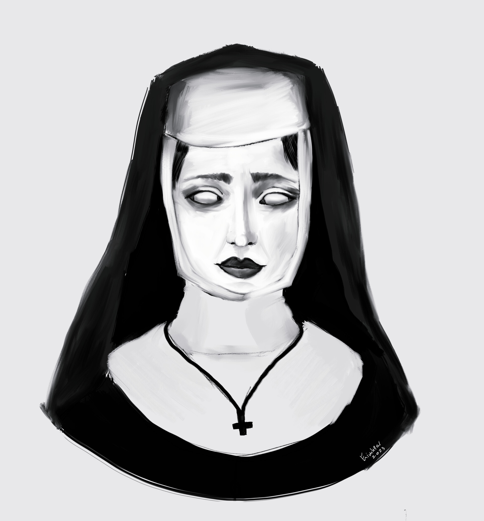 ArtStation Blind Nun