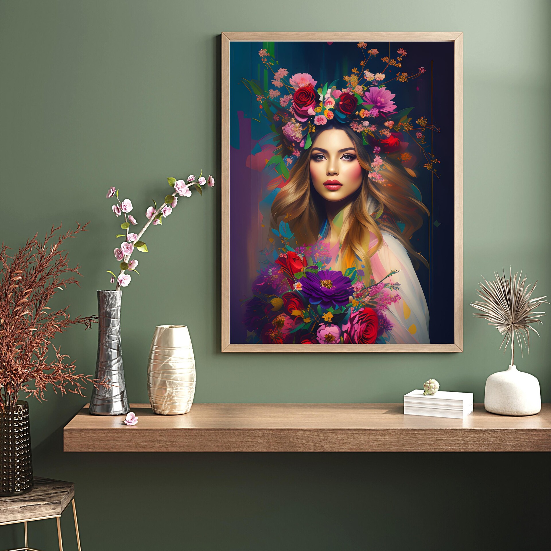 ArtStation - Beautiful Wall Art, Digital Print, Flowers Wall Art ...