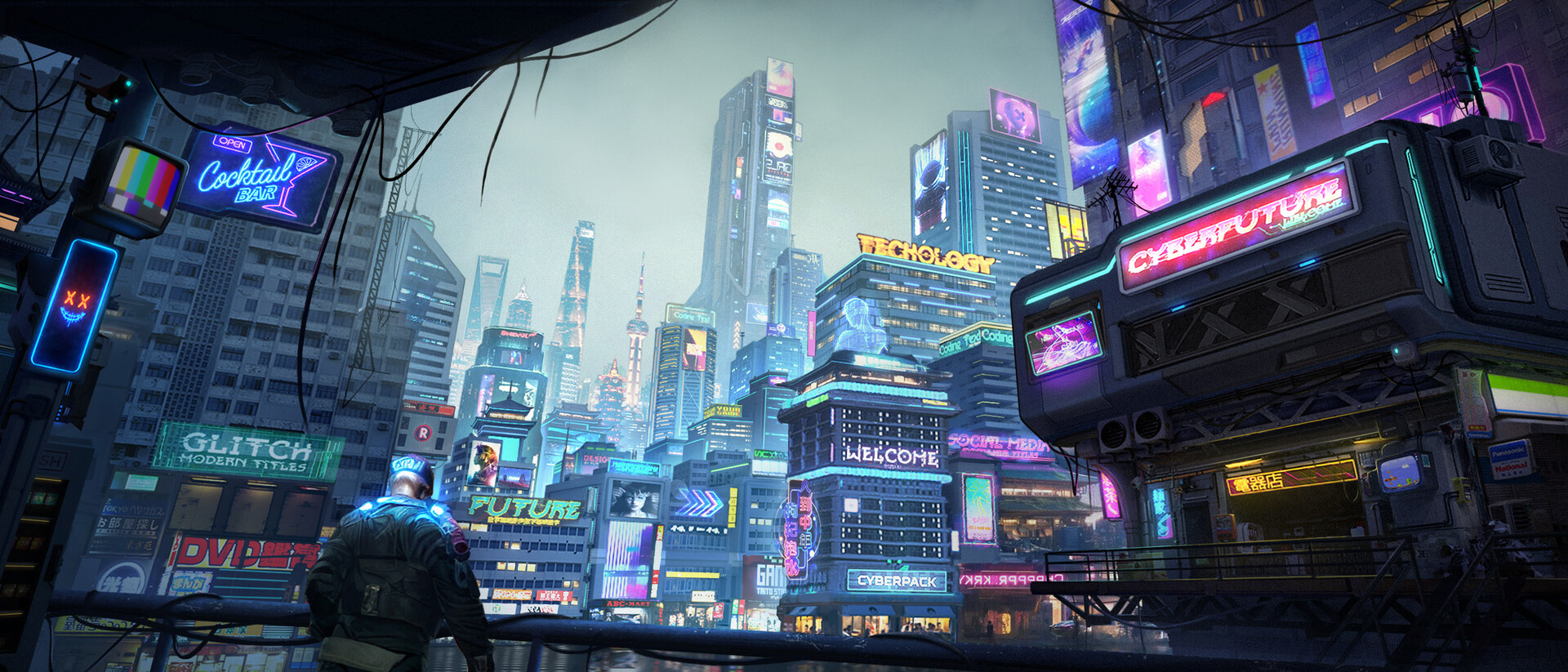 ArtStation - cyberpunk city