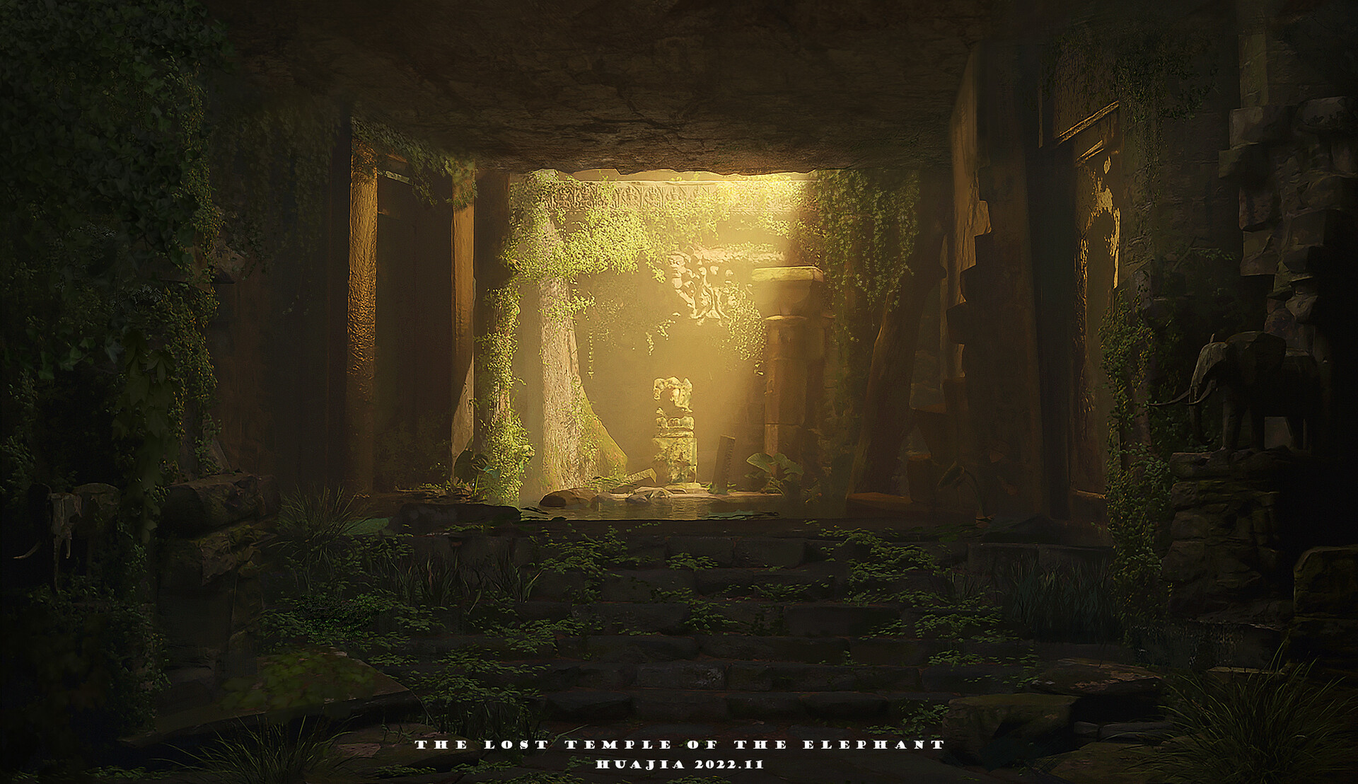 ArtStation The Lost Elephant Temple