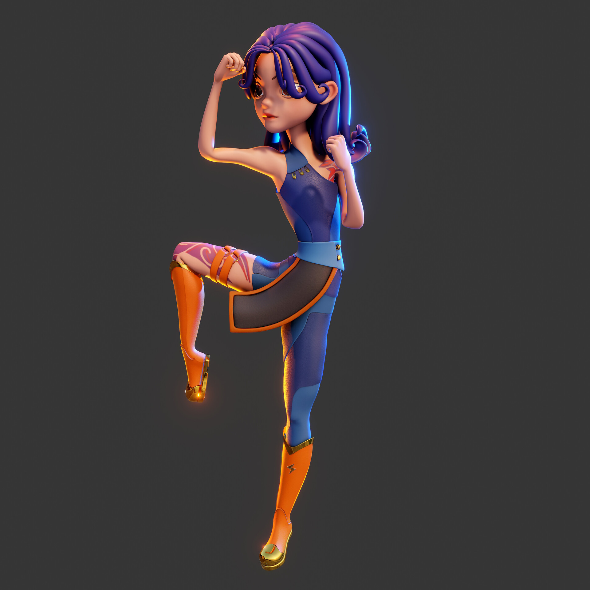 3D Store - ZBrush & Blender Character Models Download - Posing ...