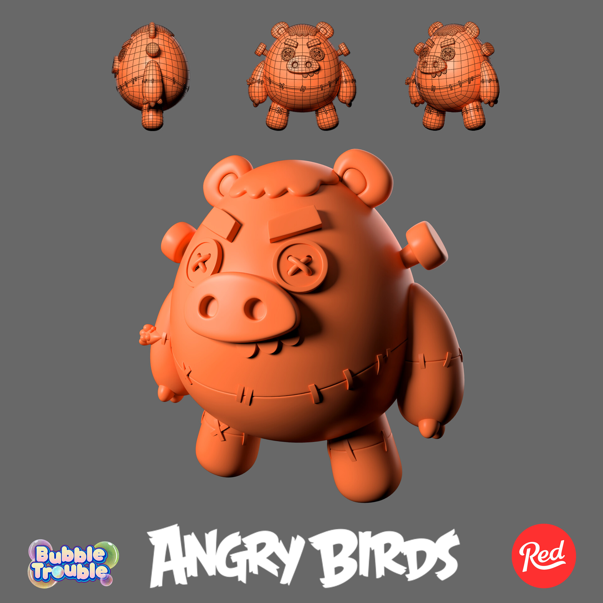 STL file bubbles [angry birds] 🫧・Model to download and 3D print・Cults