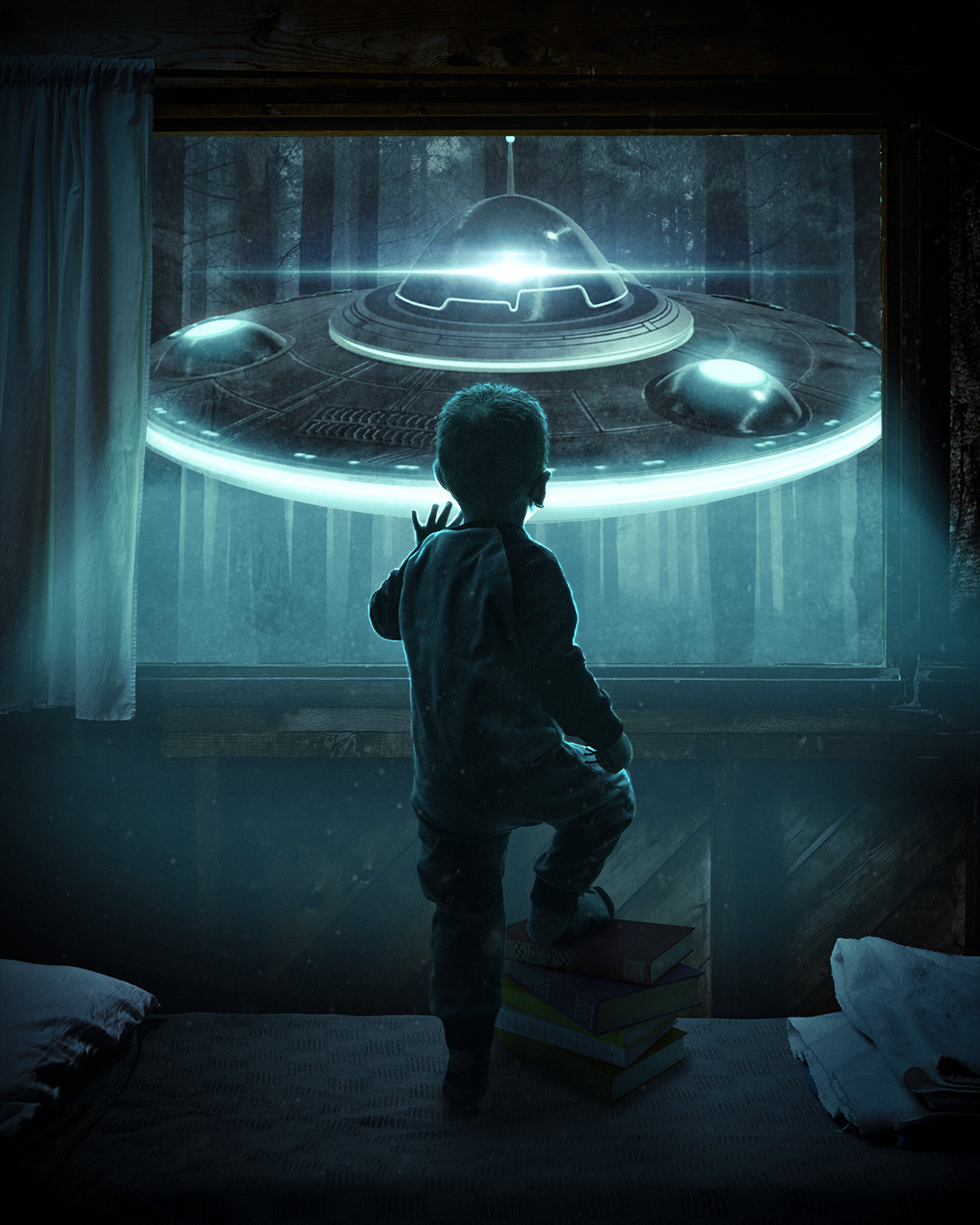 ArtStation - Indigo Child UFO Illustration
