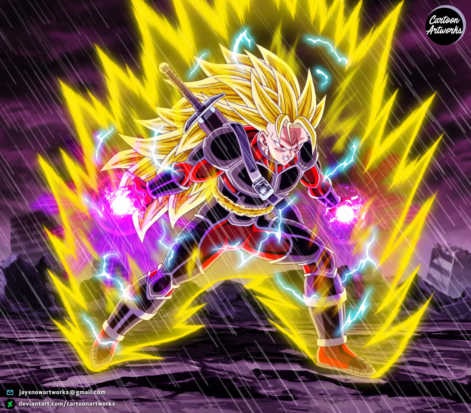 Full Power Super Saiyan 3 Goku! [OC] : r/dbz