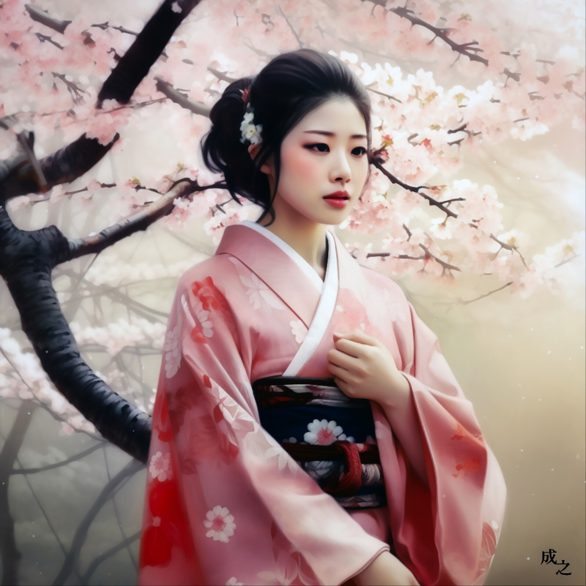 ArtStation - Saho-Hime ( Japanese Goddess of Spring )