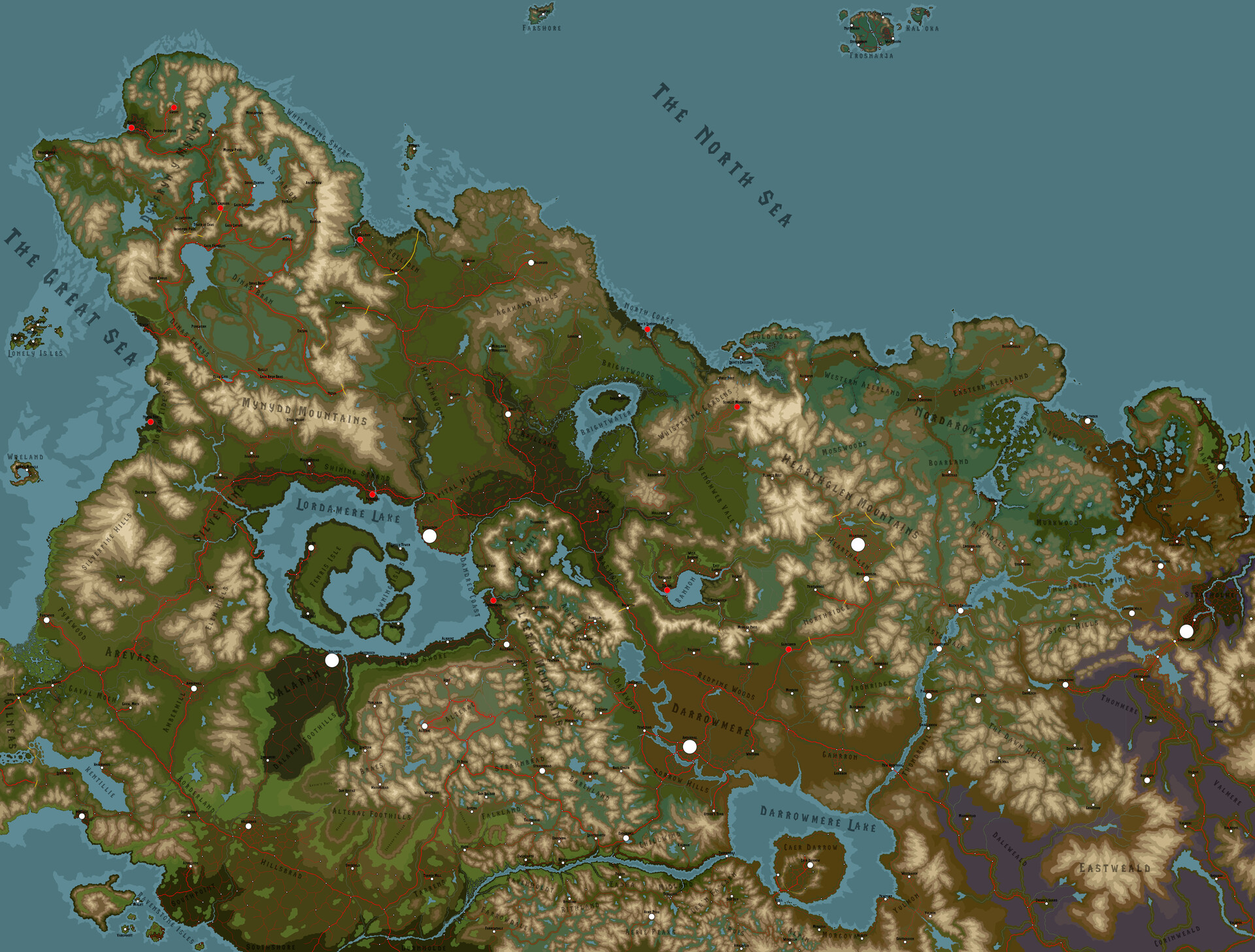 ArtStation Lordaeron Continental Map