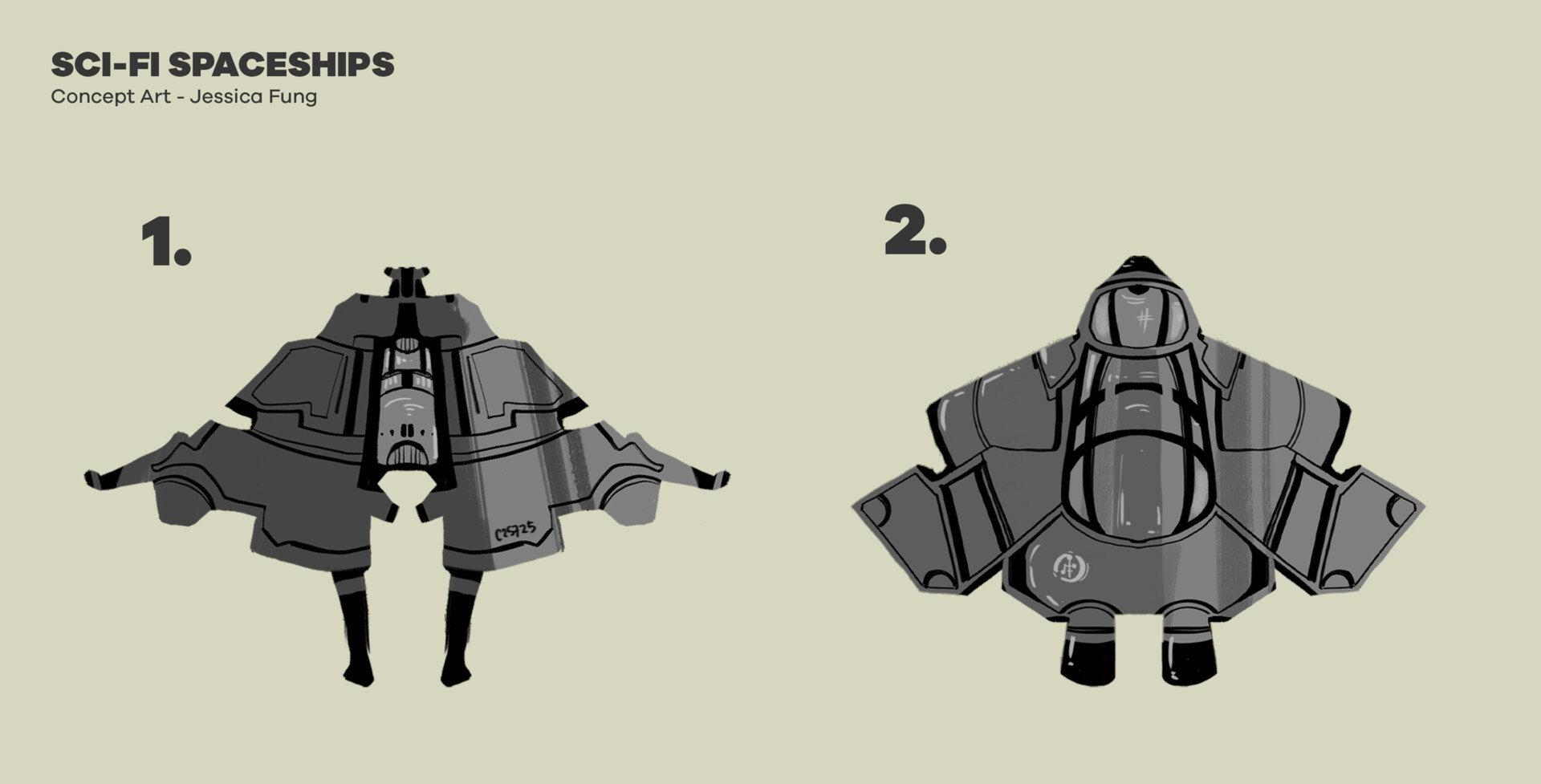 ArtStation - Sci-fi Spaceships Concept Art