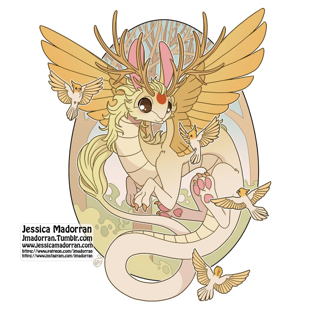 April 2023 Patreon - Twisted Ostara and the Hare Sticker Option 02