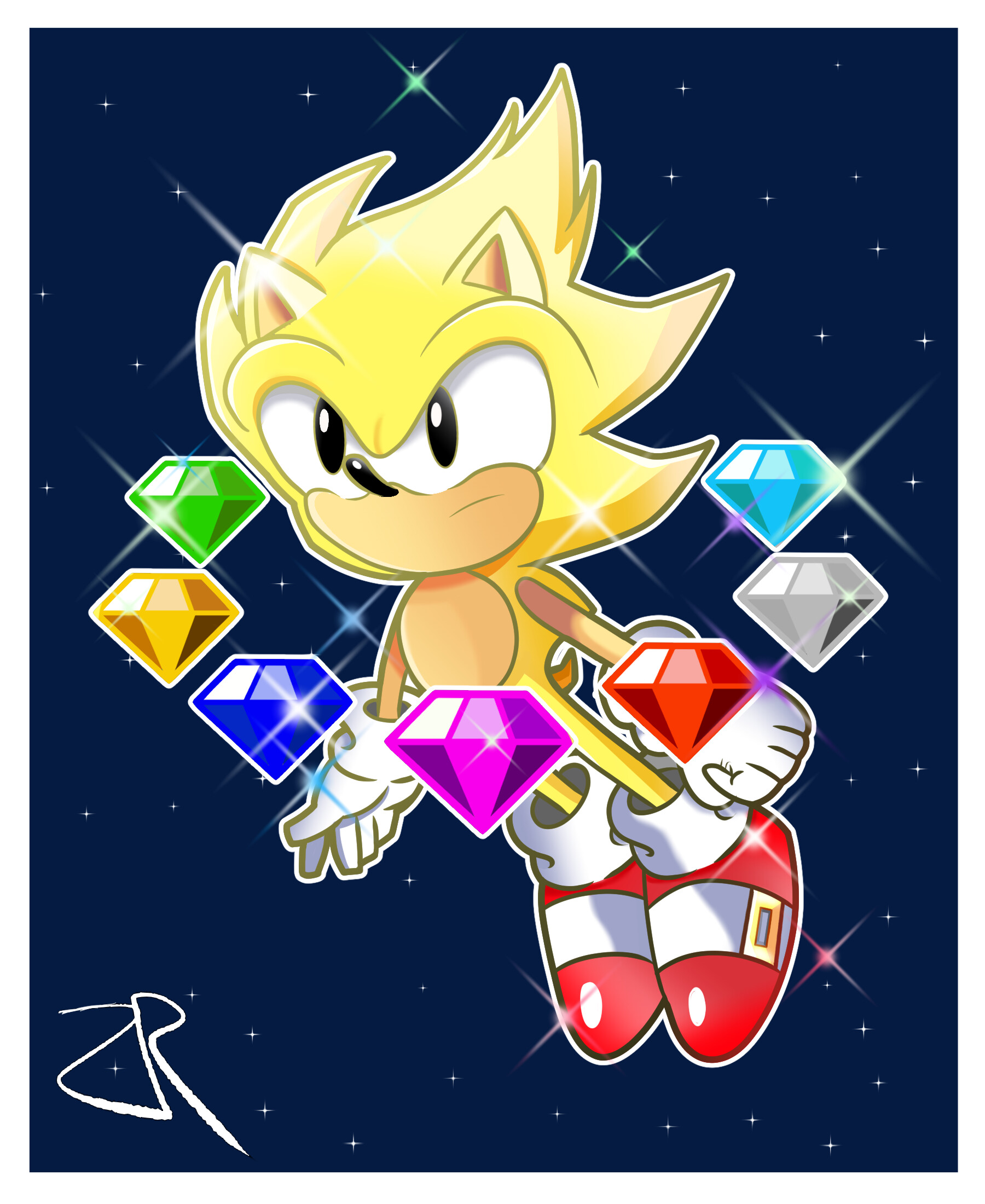 ArtStation - Classic Super Sonic