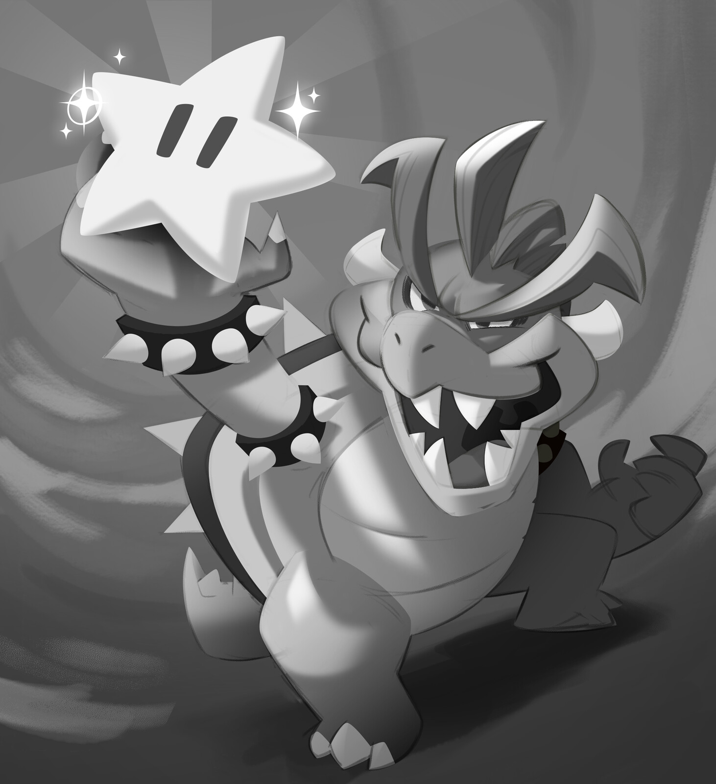 First greyscale, trying to get some values down