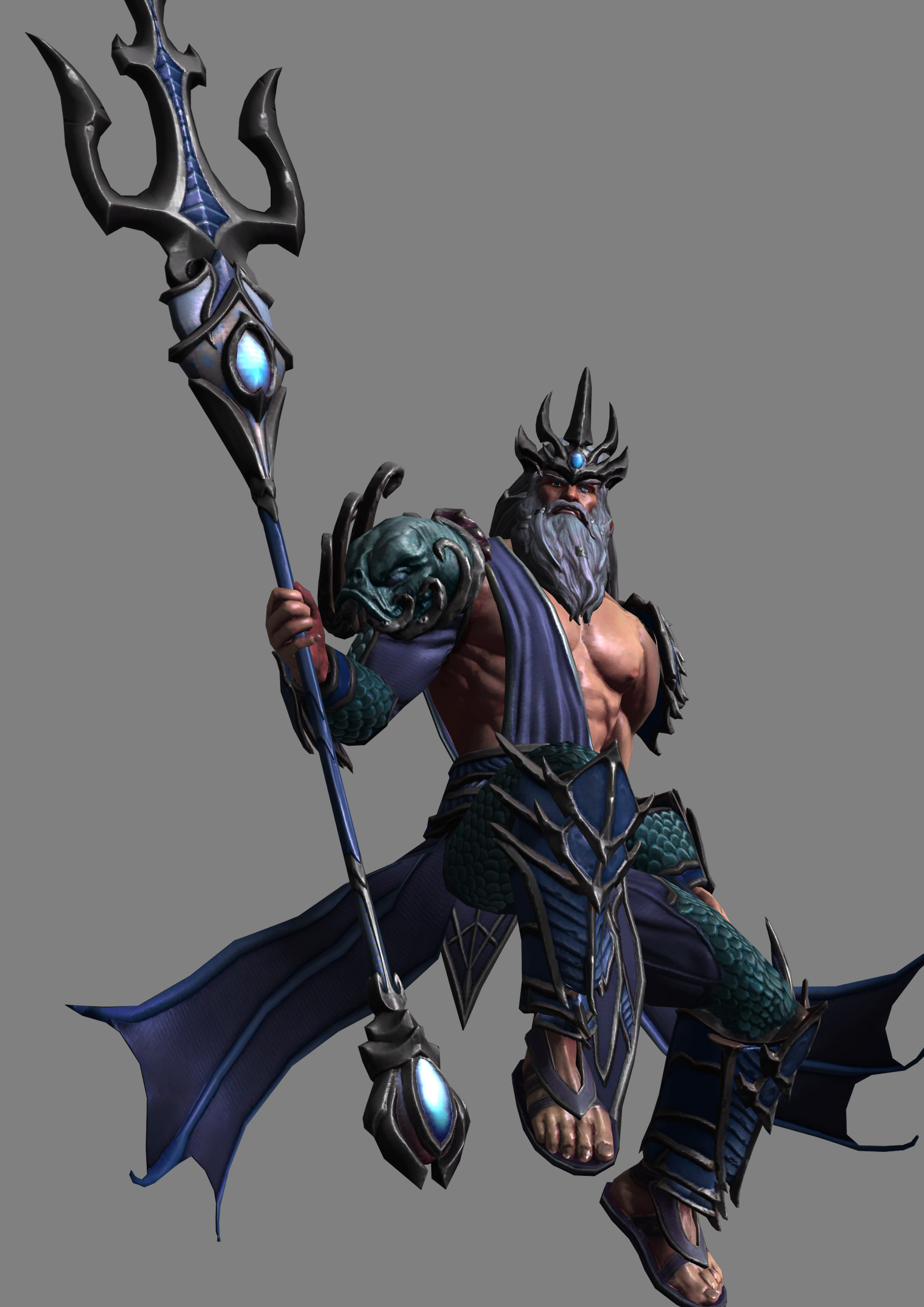 My big boi as a posed 3D model.