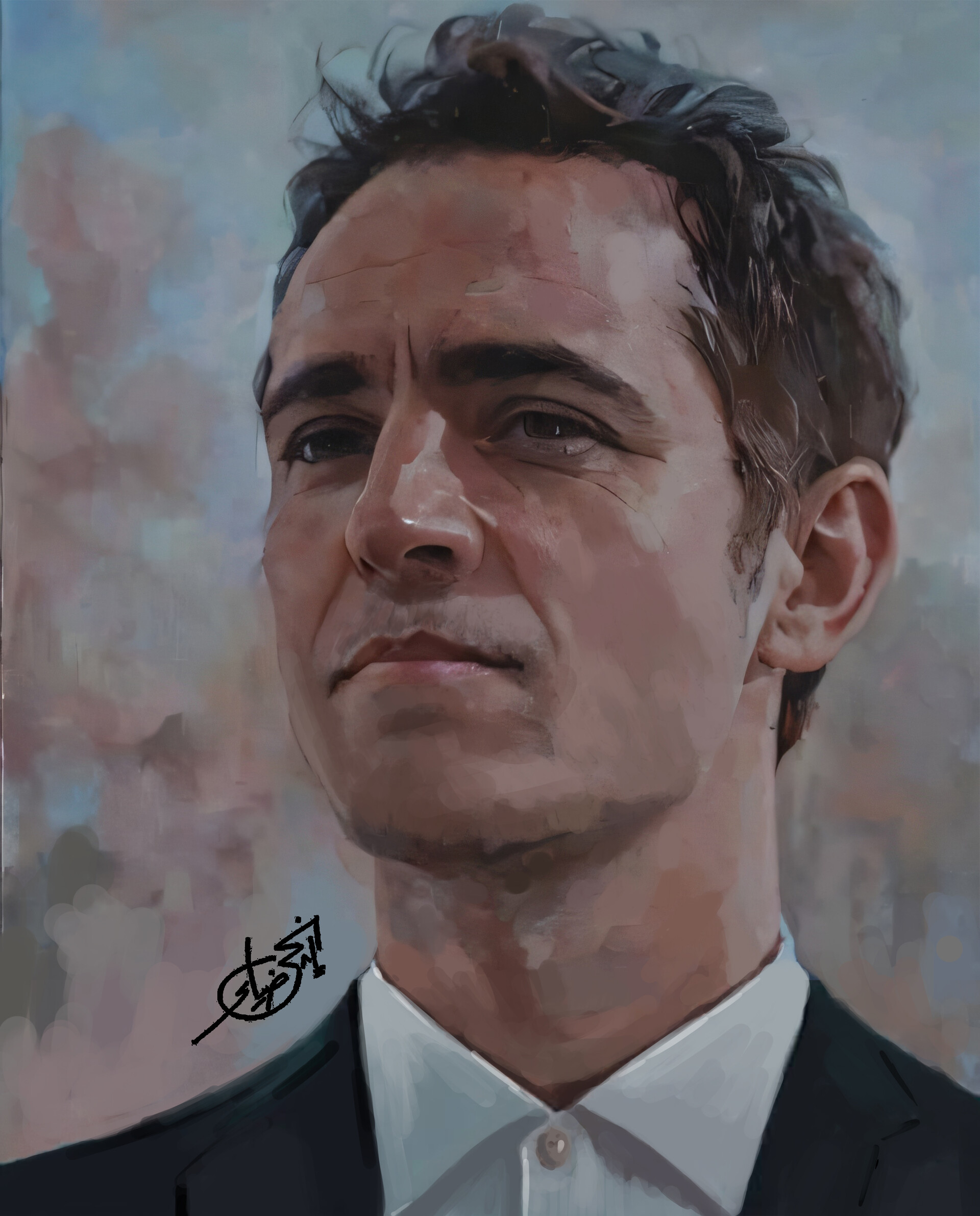 ArtStation - Portrait of Pedro Alonso (Spanish Actor)