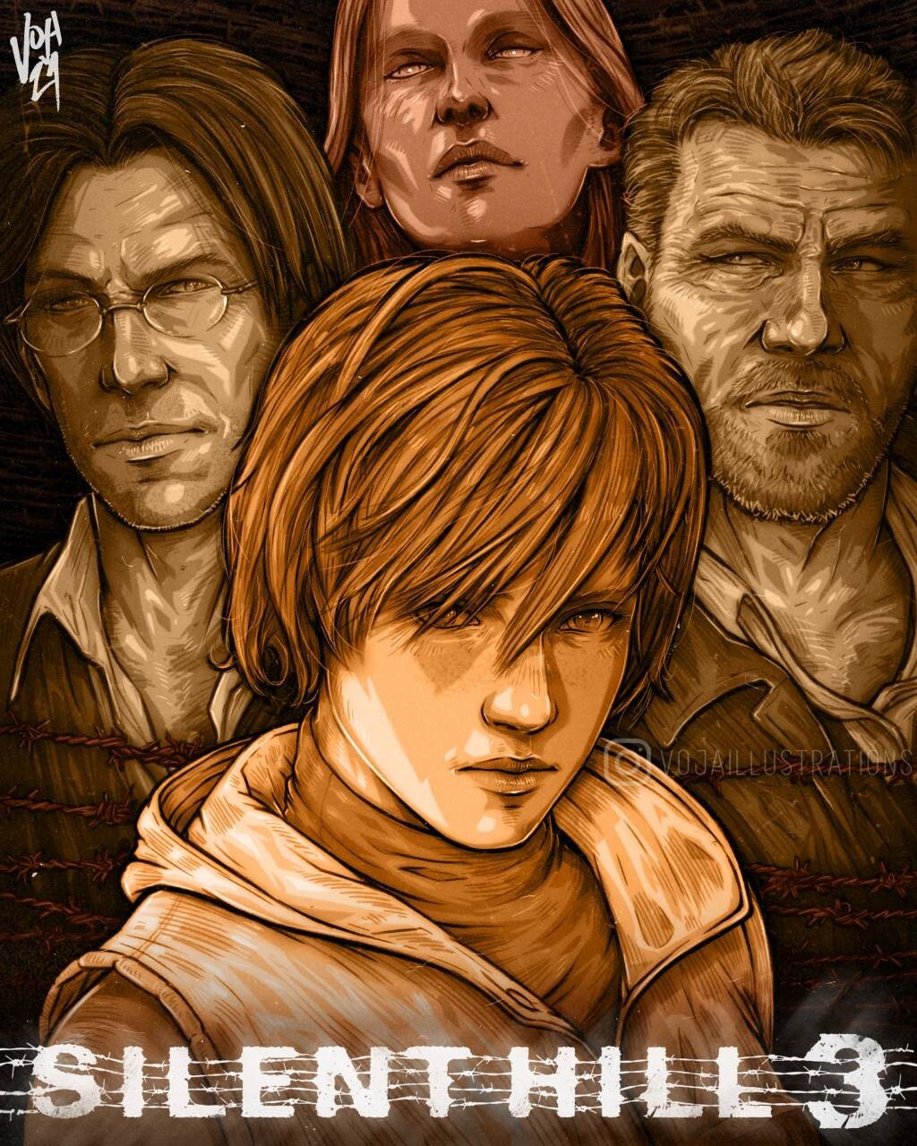 Artstation return to silent hill silent hill 3 fan art