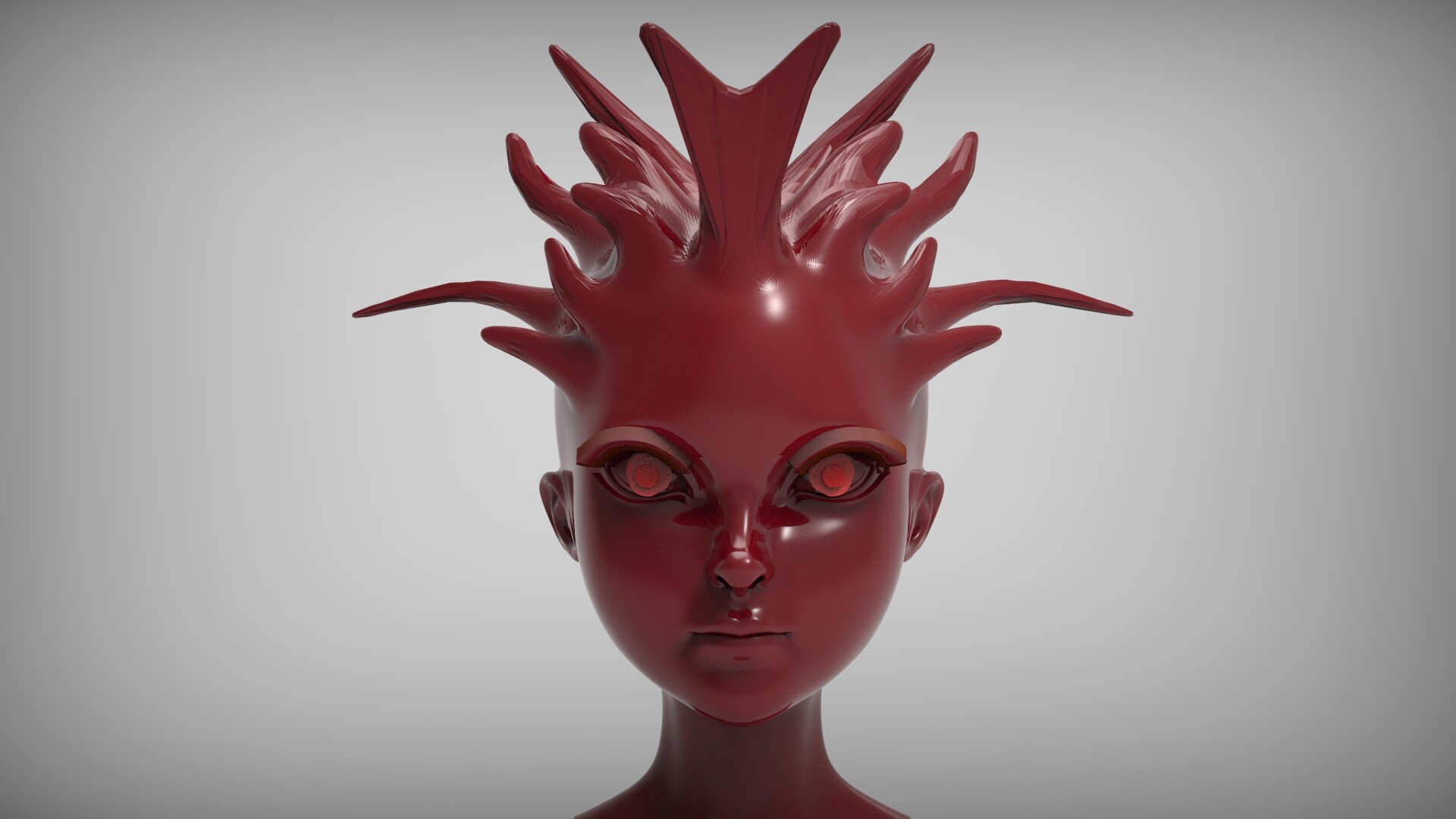 ArtStation zbrush and Keyshot the art name is Awakening of a Coil Girl