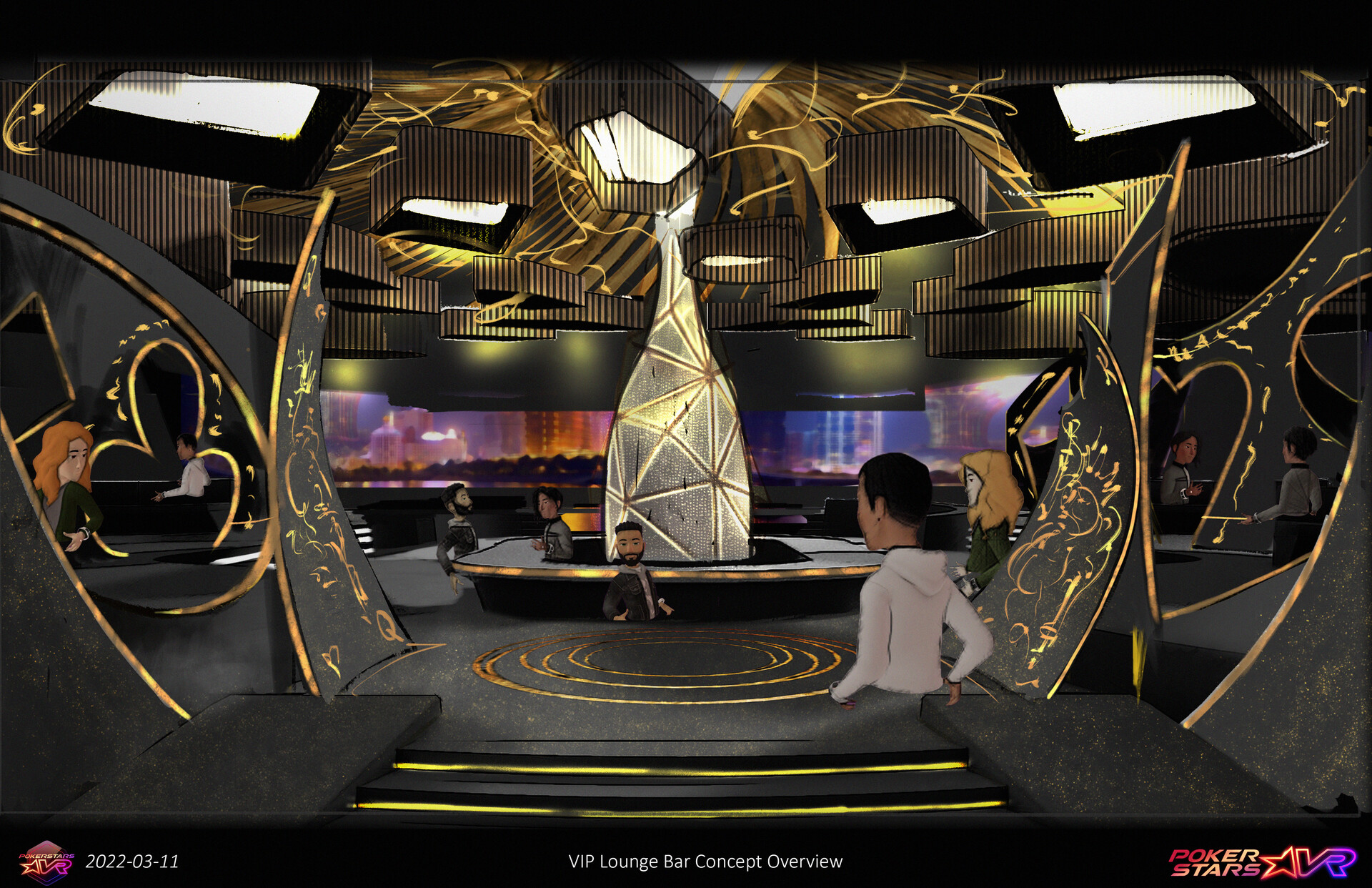 ScribbleMills Design PokerStars VR Casino One V.I.P. Lounge