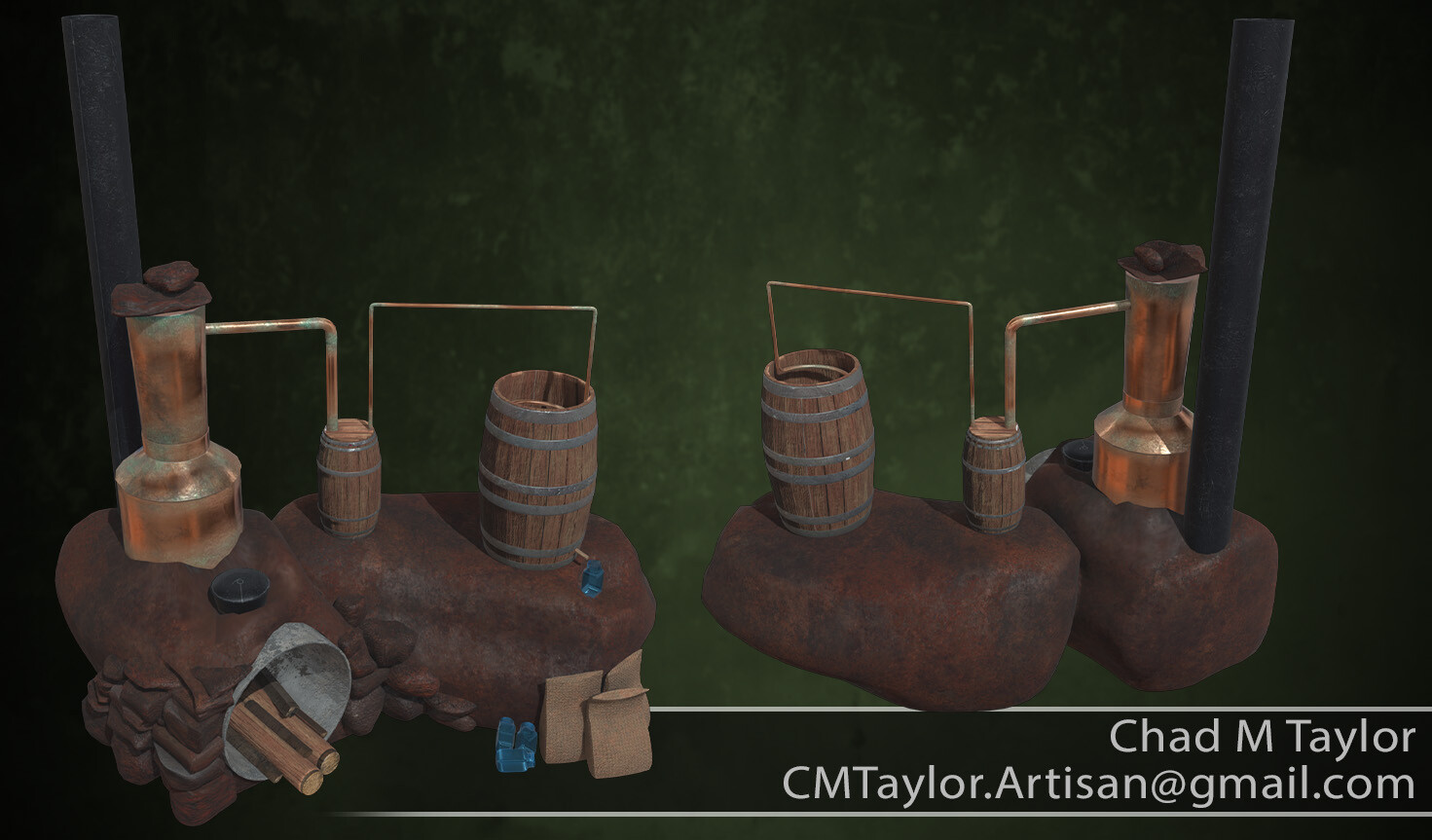 ArtStation Popcorn Sutton's Moonshine Still