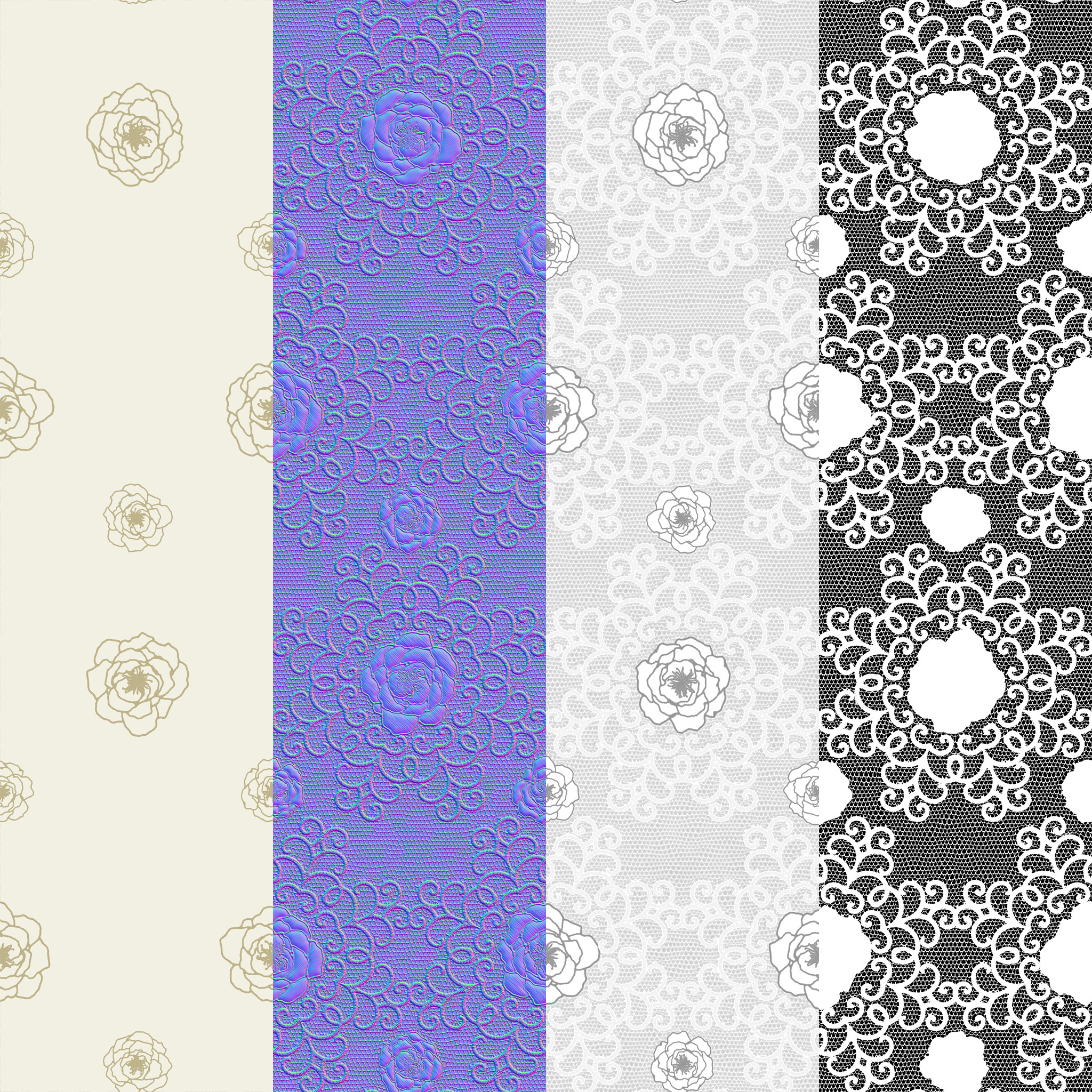 BaseColor/Normal/Roughness/Opacity