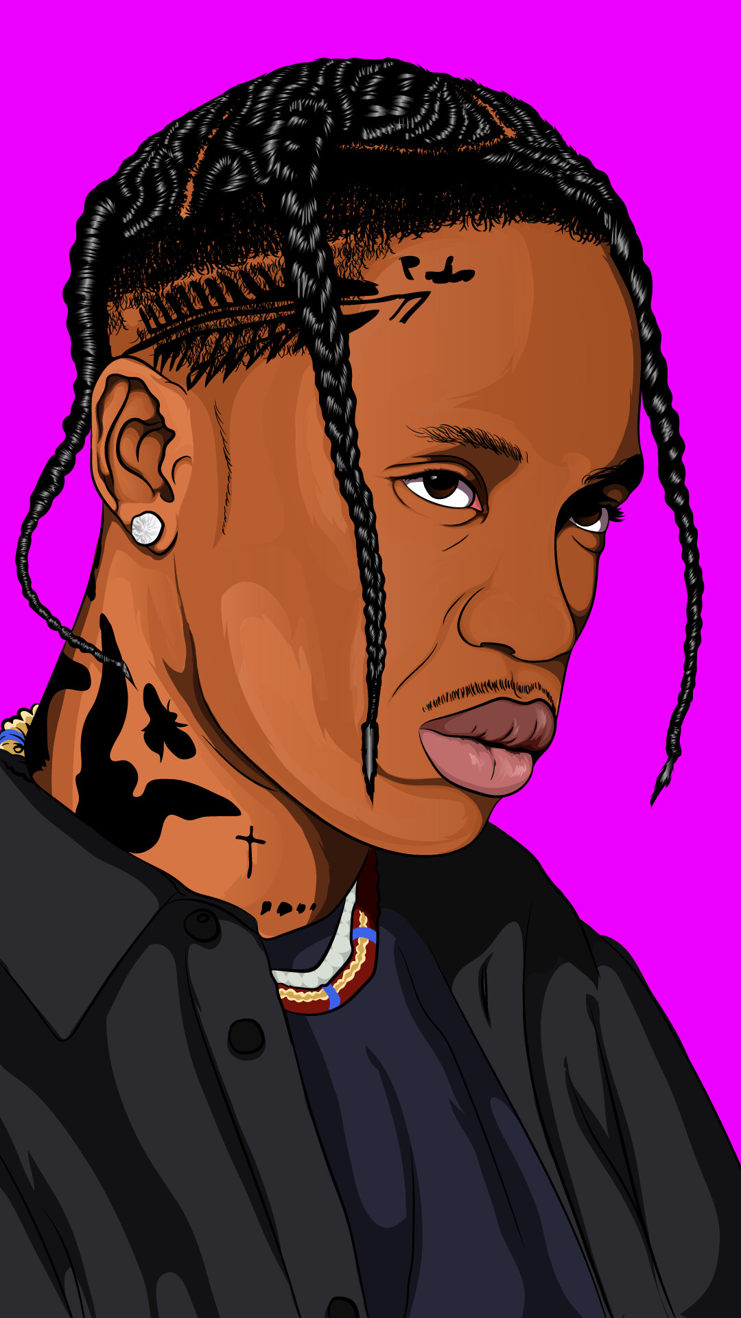 travis scott shoe drawing