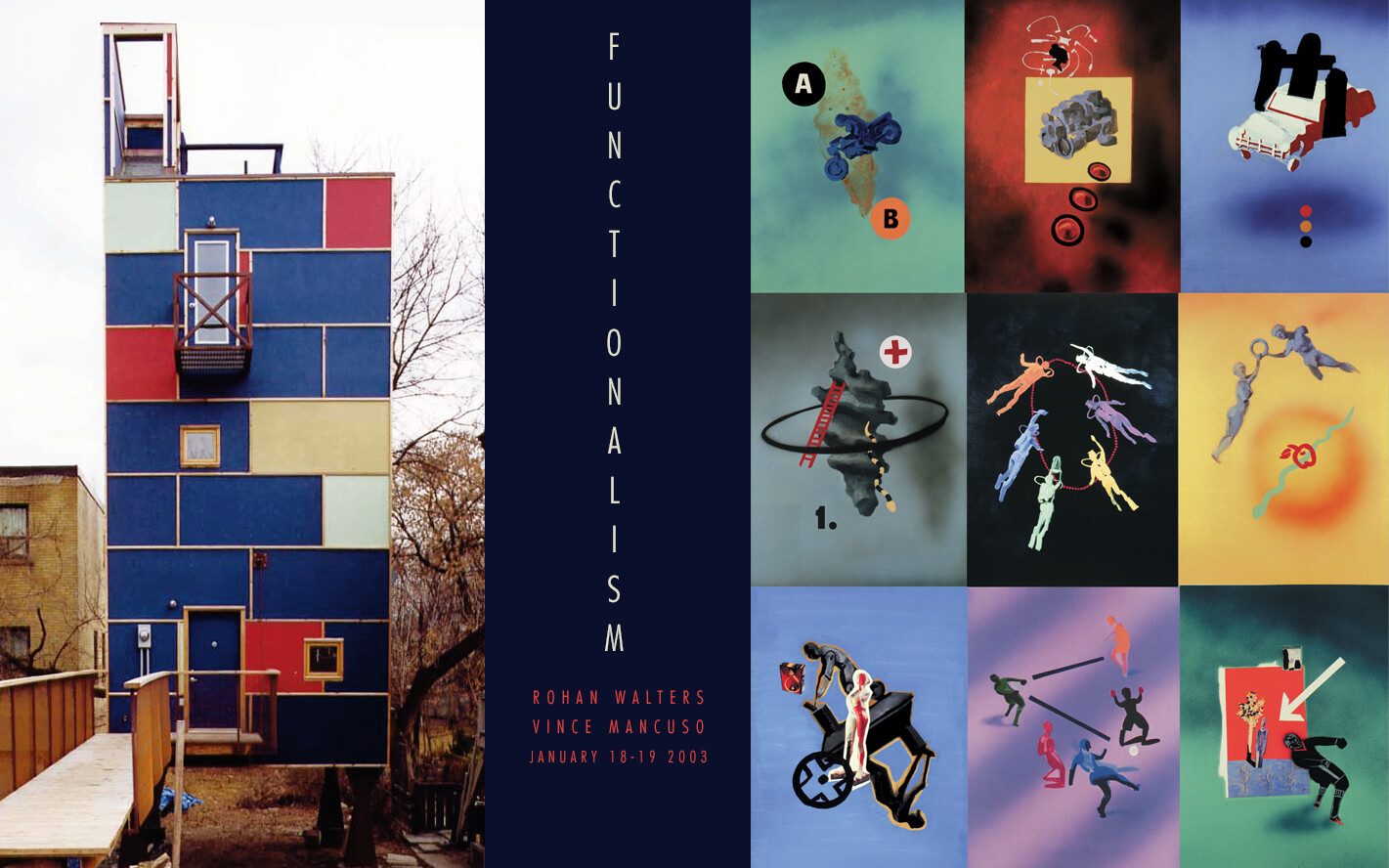 2003, FUNCTIONALISM, revolutionary architect Rohan Walters had a vision to build a functional low cost modern home. What he built at 157 Coxwell shocked Torontonians. When it was ready he invited  me to exhibit my recent work. The rest is history.