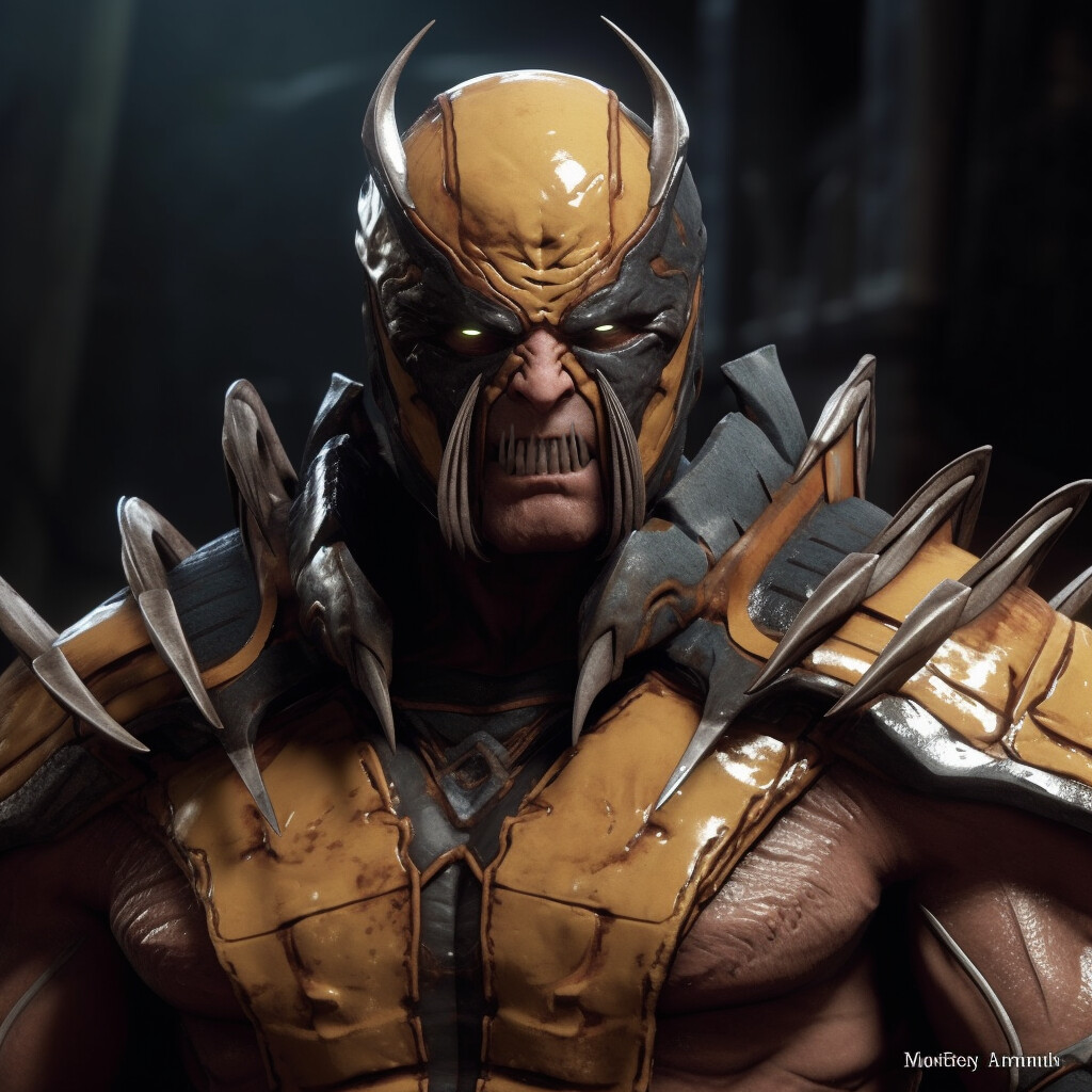 ArtStation Imagine marvel mortal kombat with ai mixed heores action