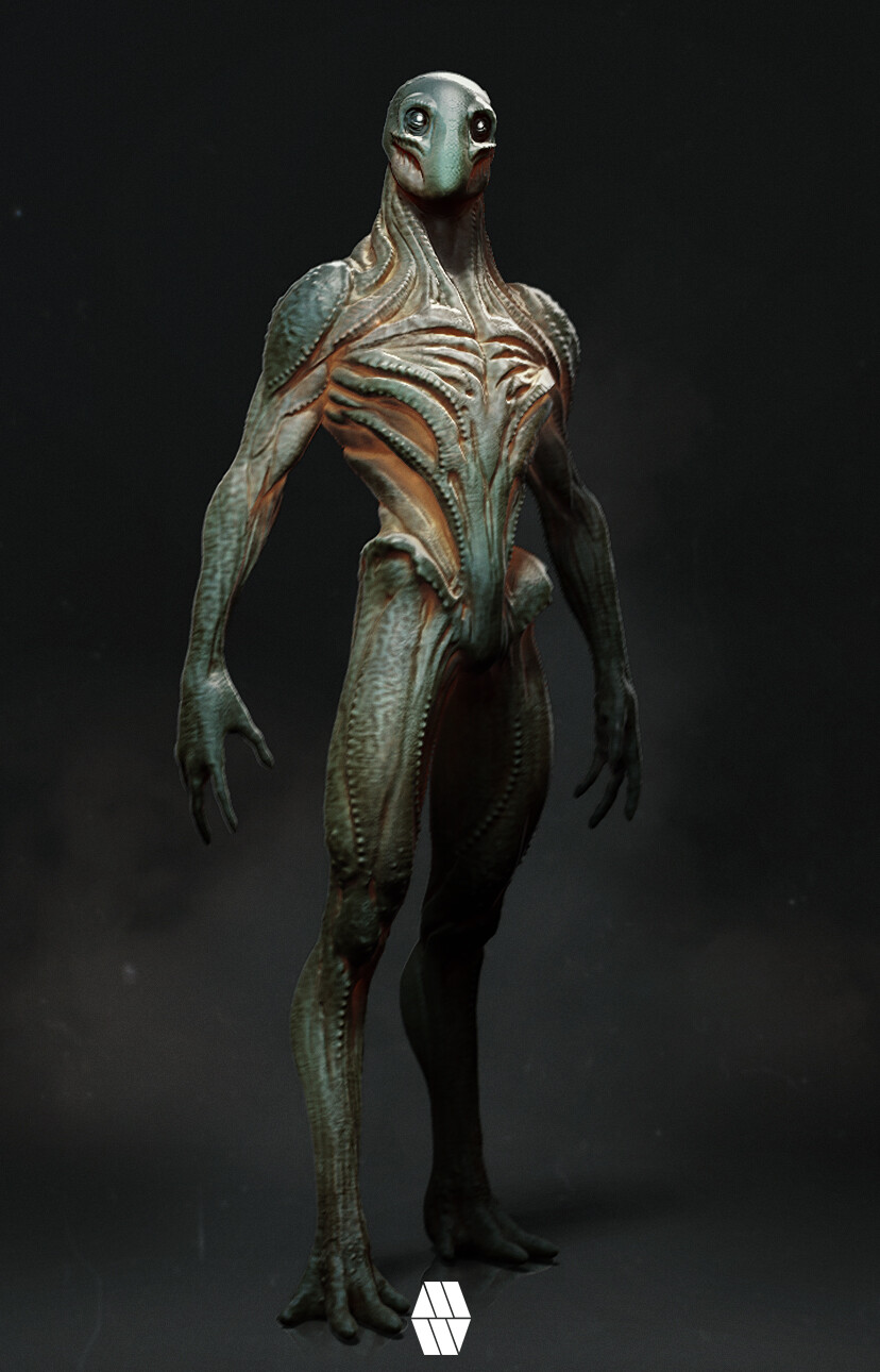 An Alien Emerges - 'Alien Male' Concept