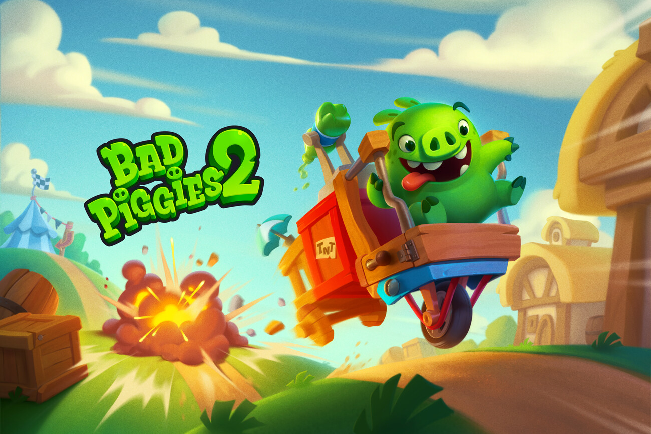 ArtStation - Splash Screen Bad Piggies 2