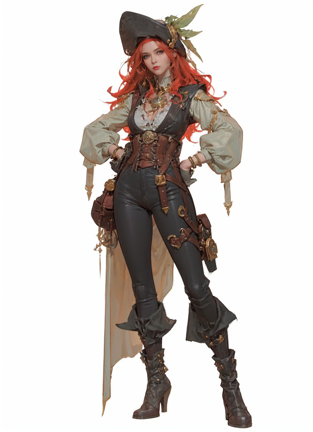 ArtStation - Female Pirate Captain