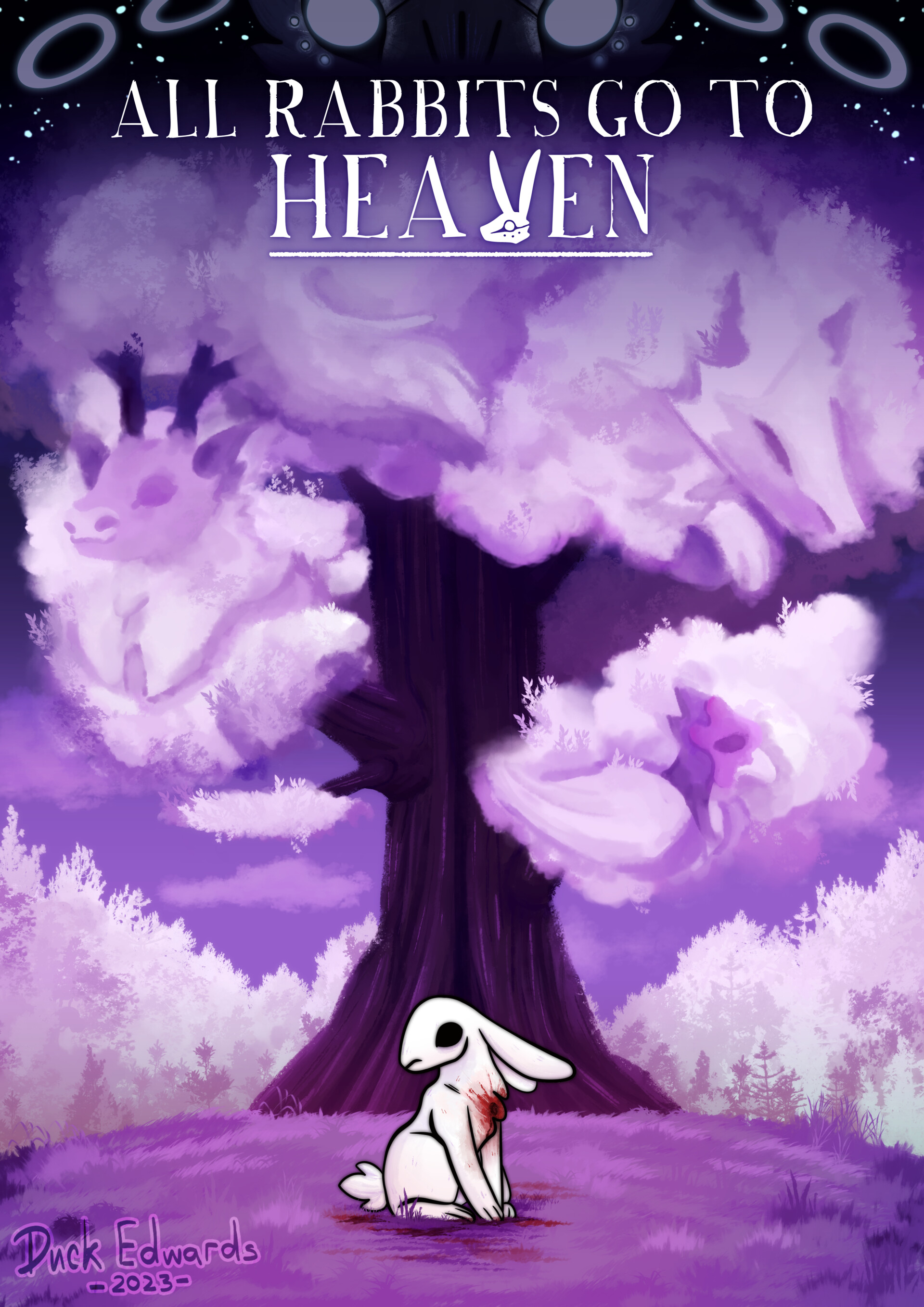 ArtStation All Rabbits go to Heaven Key art
