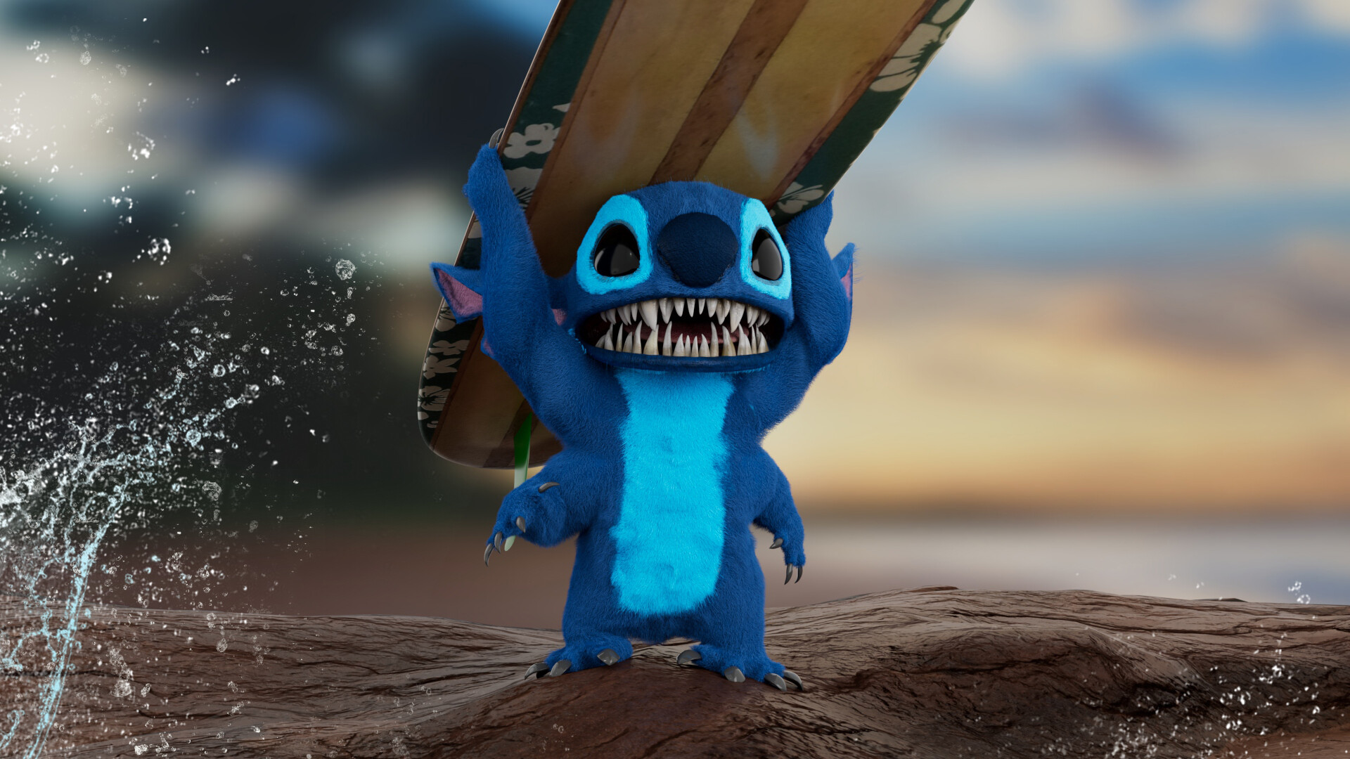 Long Beach Art LAB - Stitch - CG Character exploration