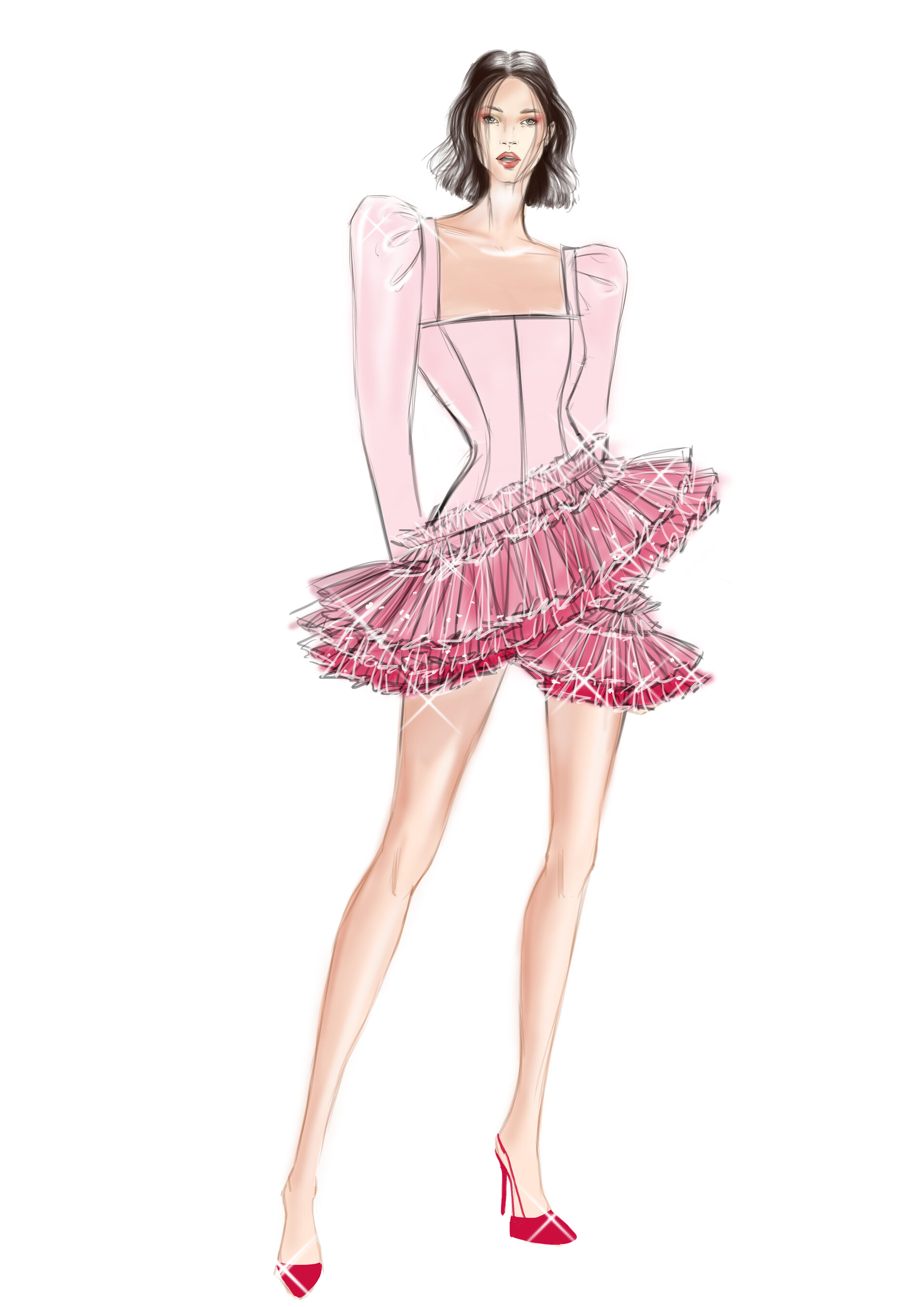 Haute couture drawing store
