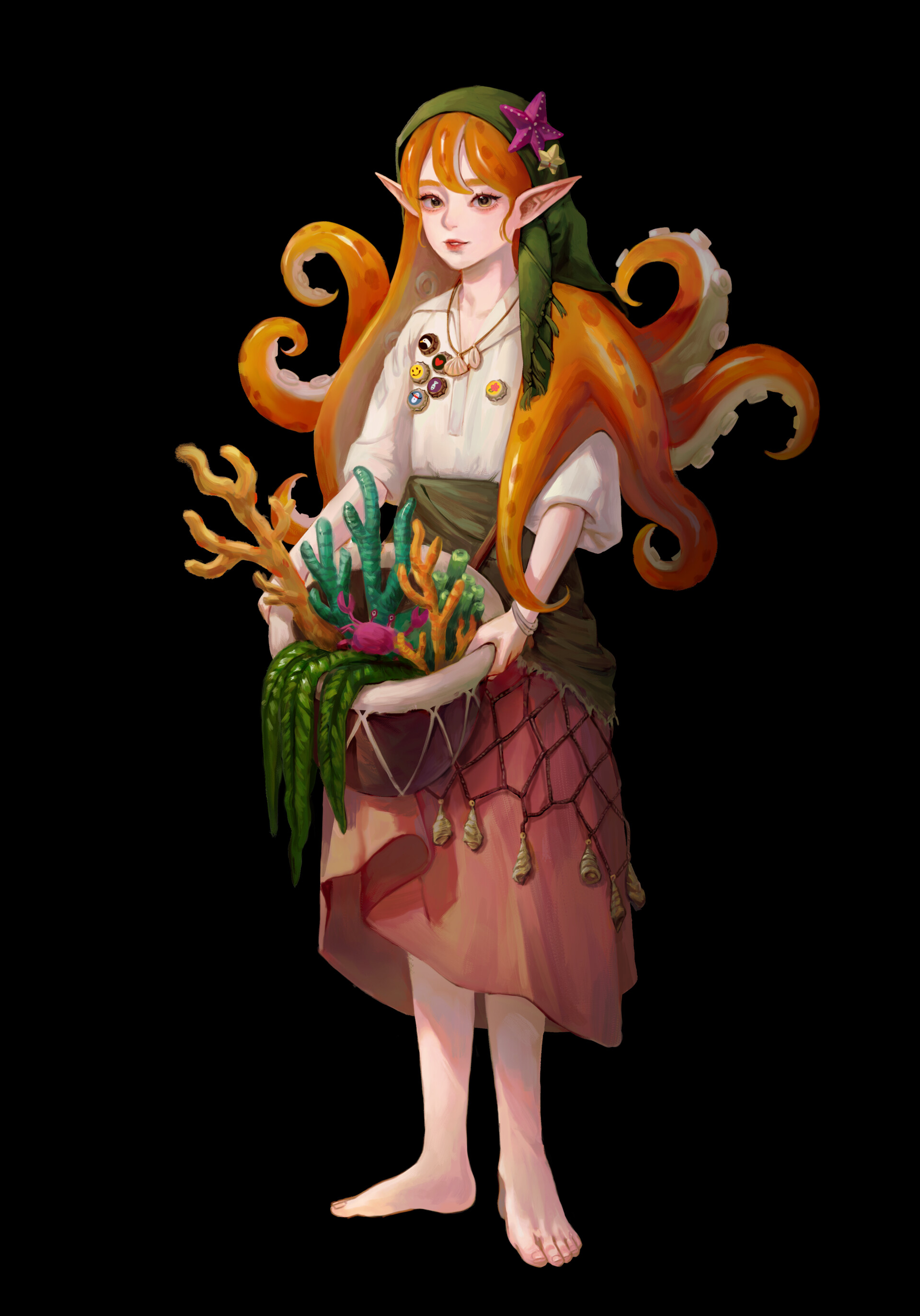 ArtStation Japanese pancake devilfish girl