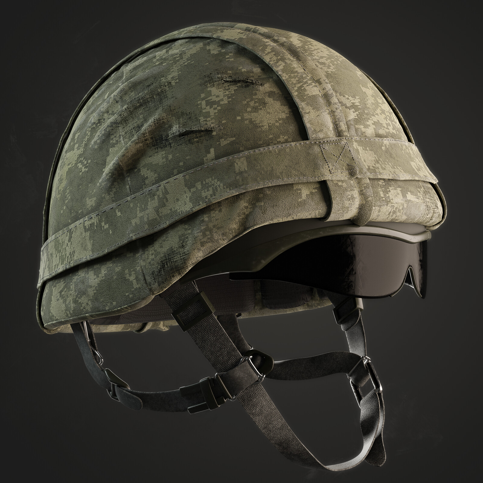Army Helmet _ Procudural Camouflage