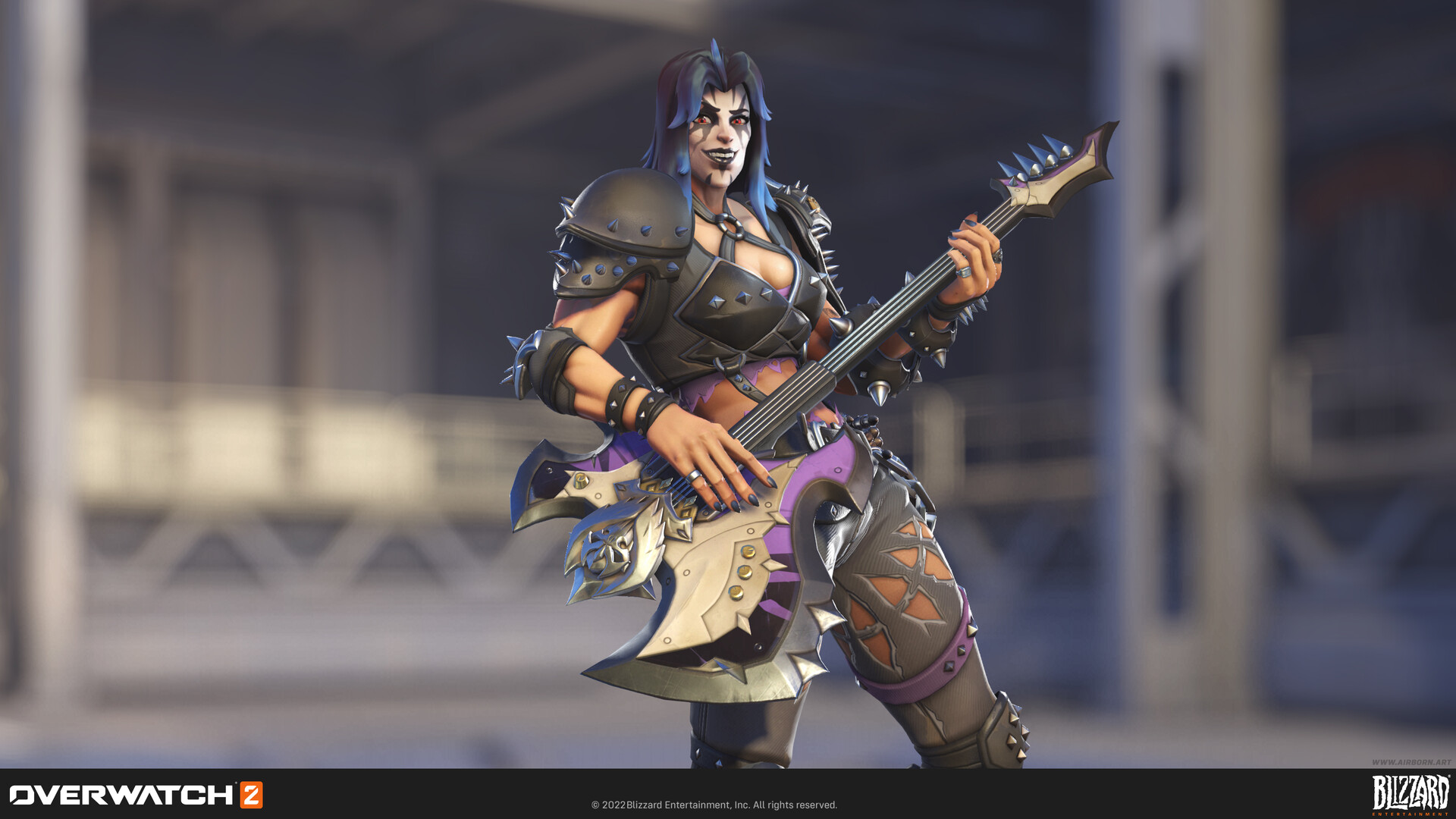 ArtStation - Overwatch 2 - Junker Queen Black Metal Weapons