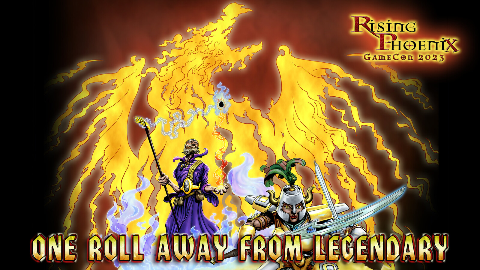"Legendary" Annual Illustration and Graphics for Rising Phoenix GameCon 2023