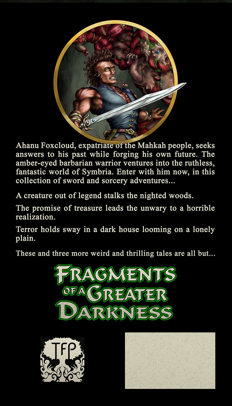 Fragments of a Greater Darkness Back Cover Art and Graphics