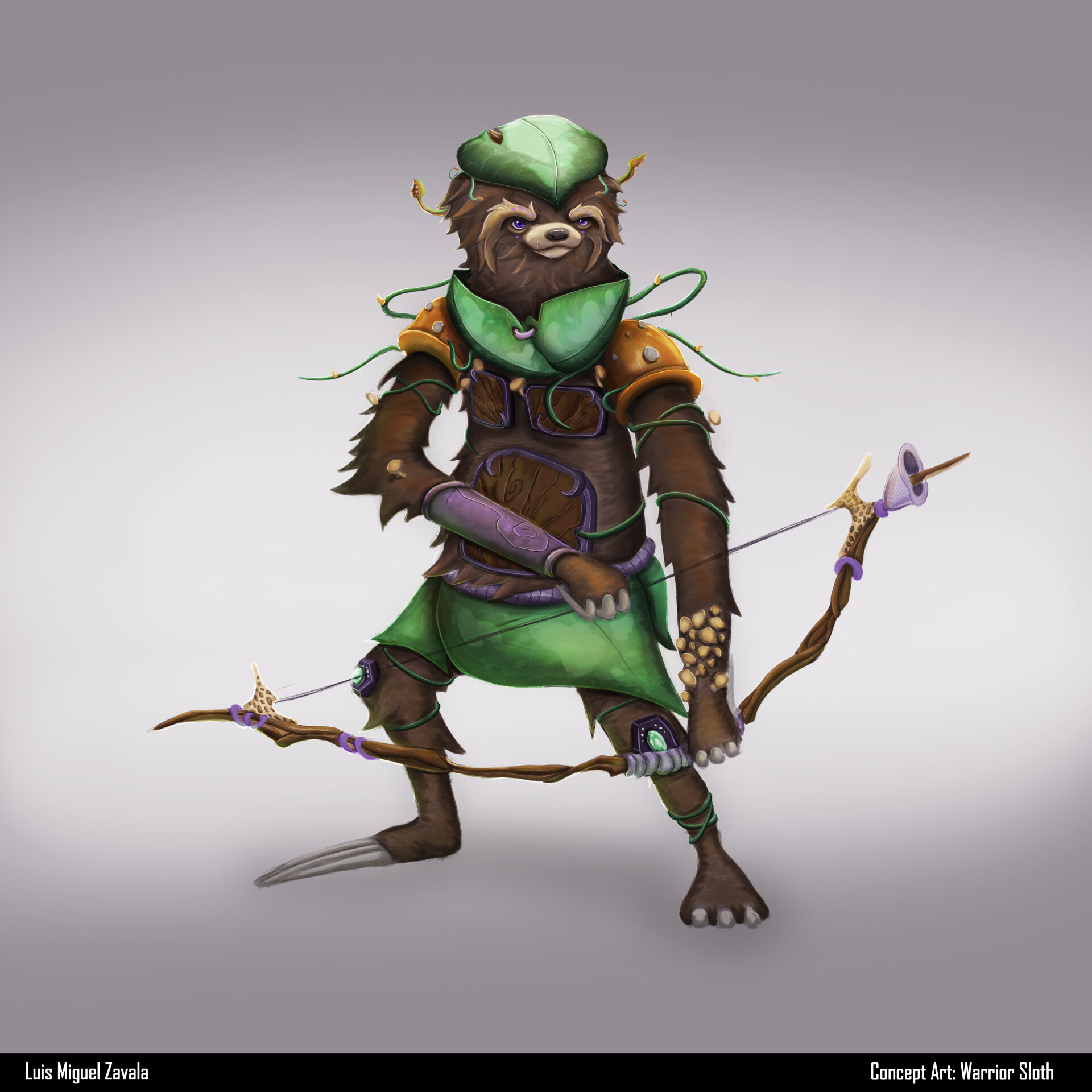 ArtStation - Warrior Sloth