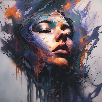 Fabien burgue valinordekalt the image shows a womans face covered in paint an ecc7c6b8 cd71 4f3b a0ea 1a0a5abd9b55 2