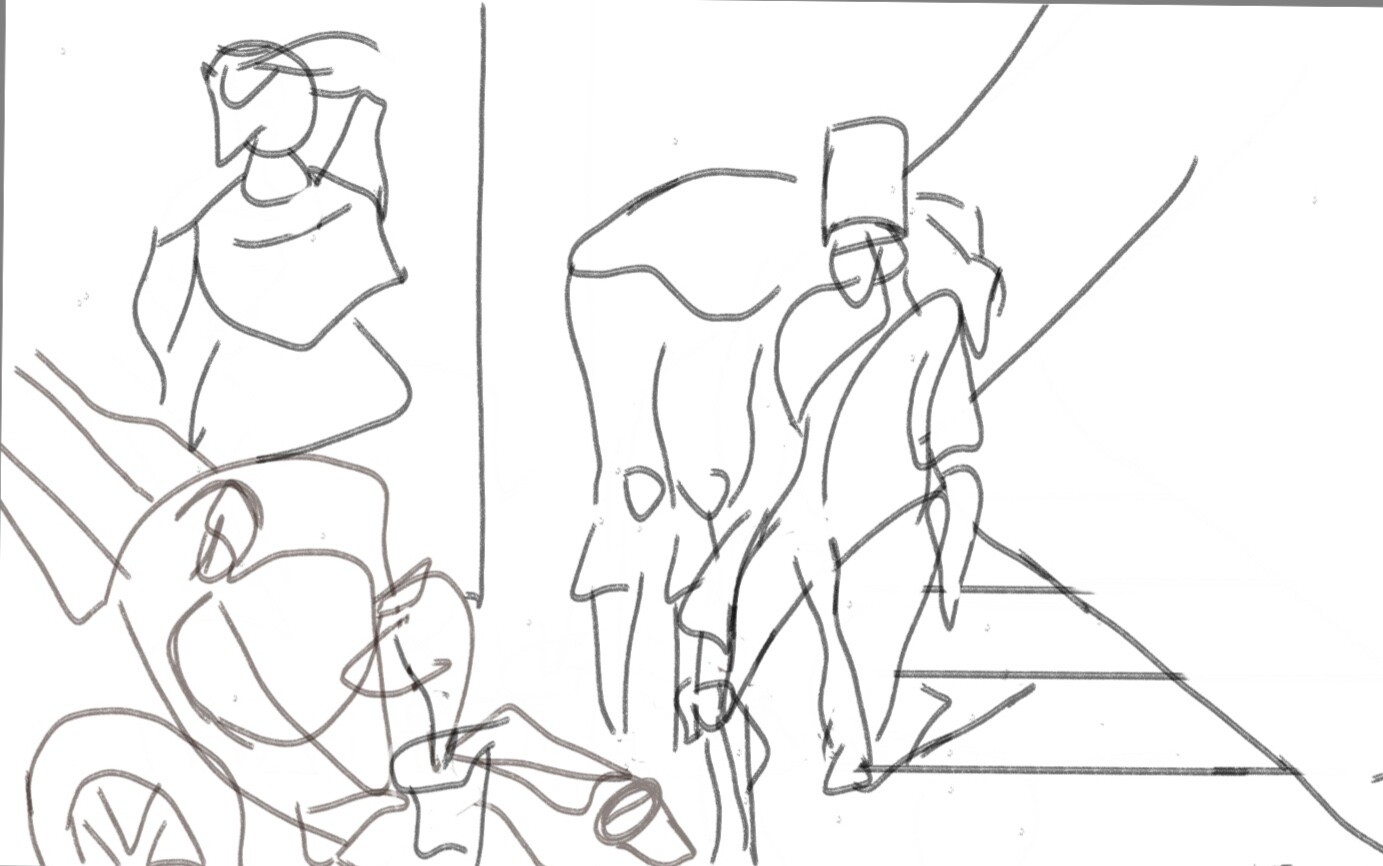 ArtStation - Gesture for Monty Python Sketch 2
