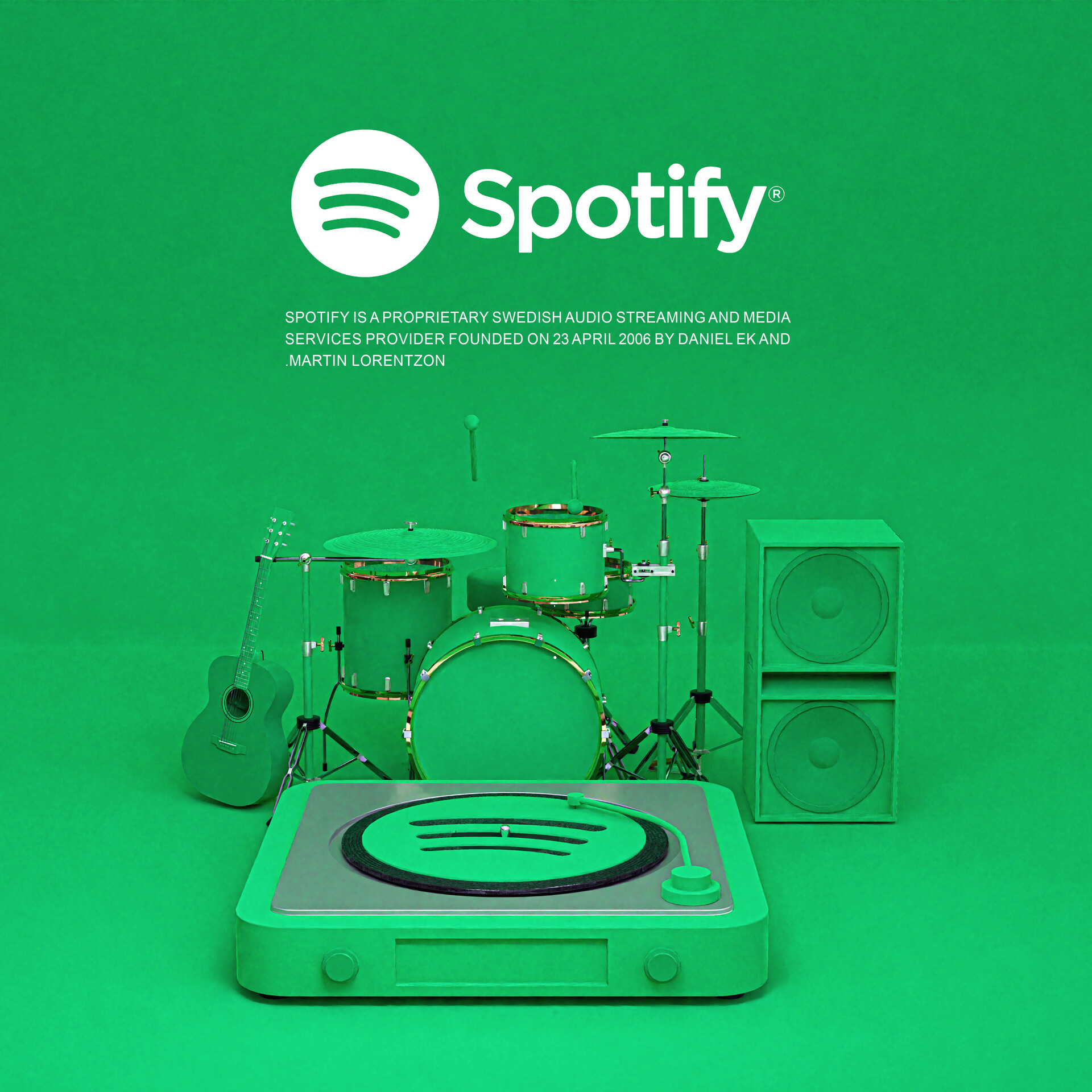 ArtStation Spotify 3D modeling