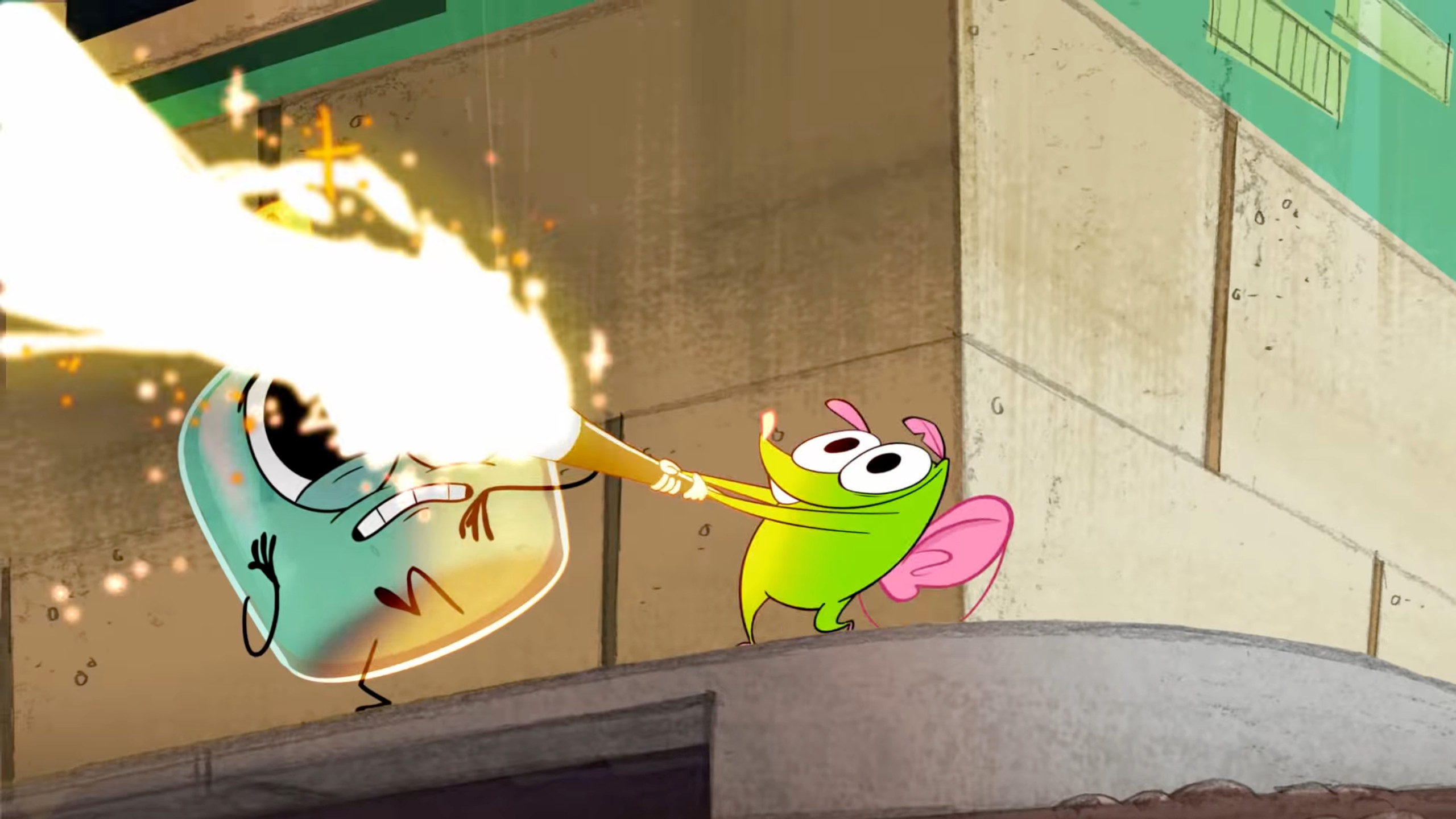 Earmouse And Bottle 2DFX, Toonboom Harmony
