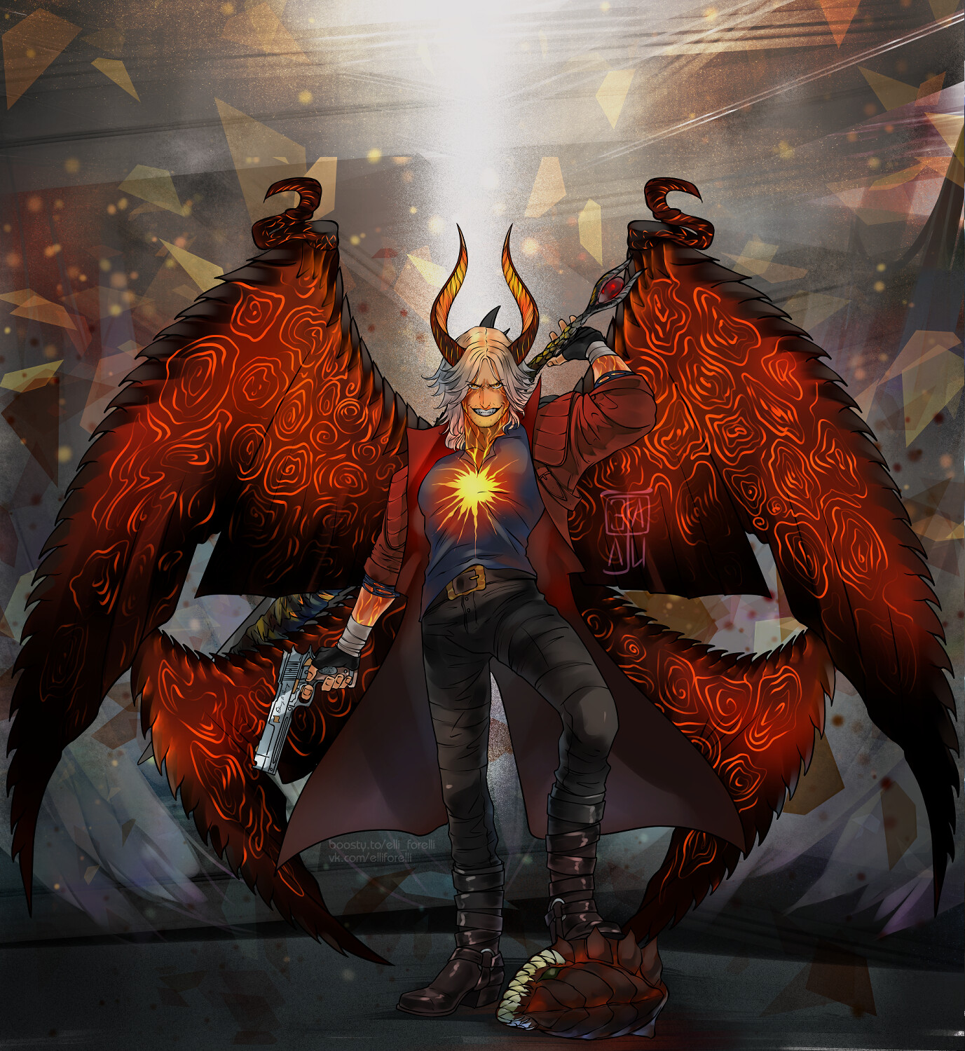 Devil May Cry 3 - Vergil , Fan Illustration by Ravis, 2D