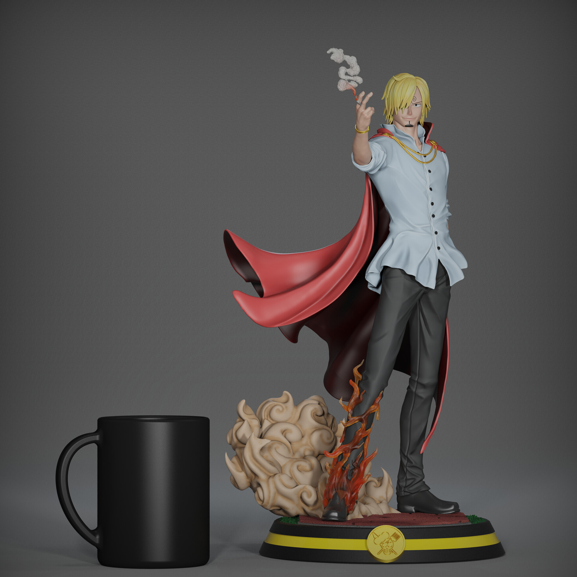 ArtStation - VINSMOKE SANJI - ONE PIECE - WHOLE CAKE